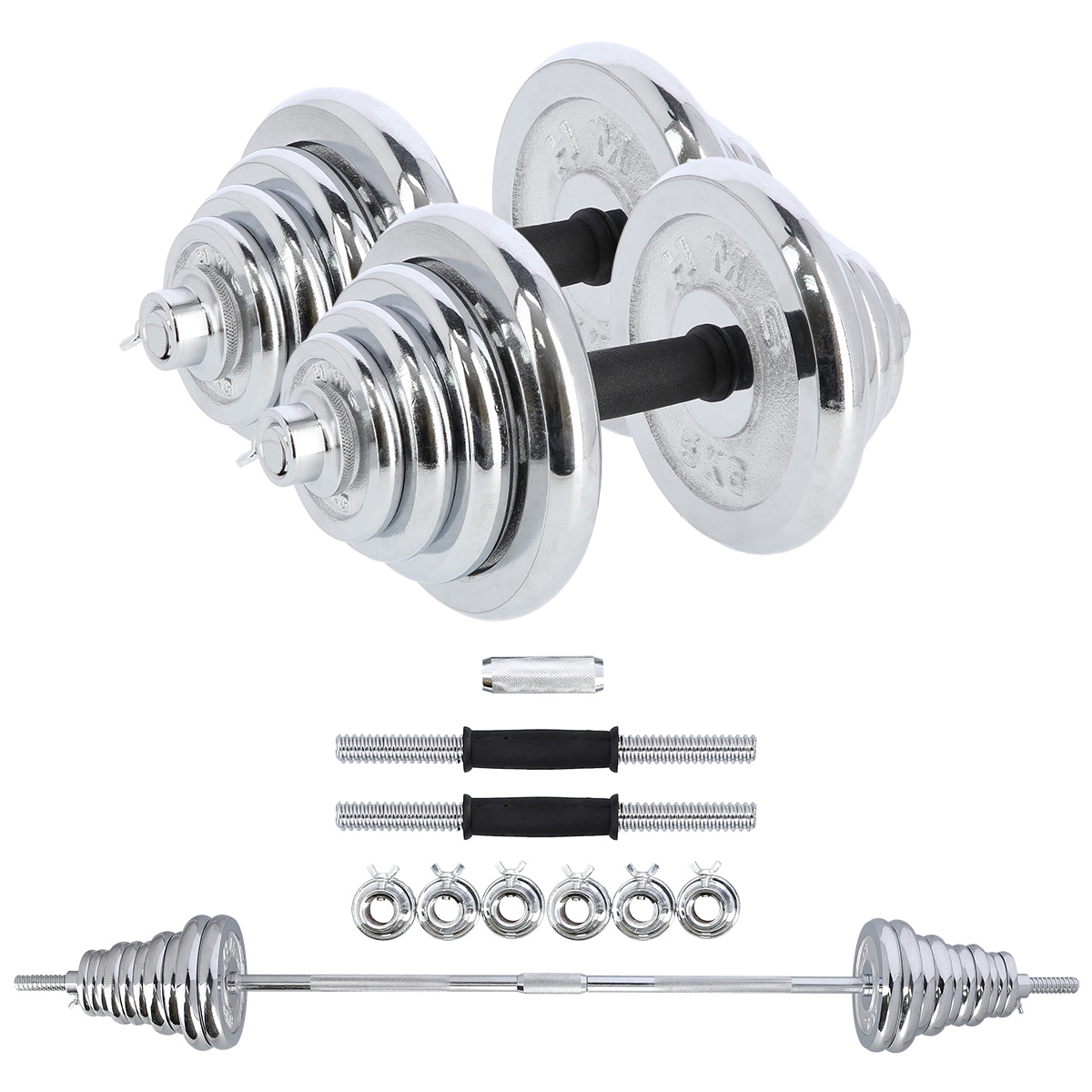 Činkový set v kufru HMS STC50 2x25 kg, chrom