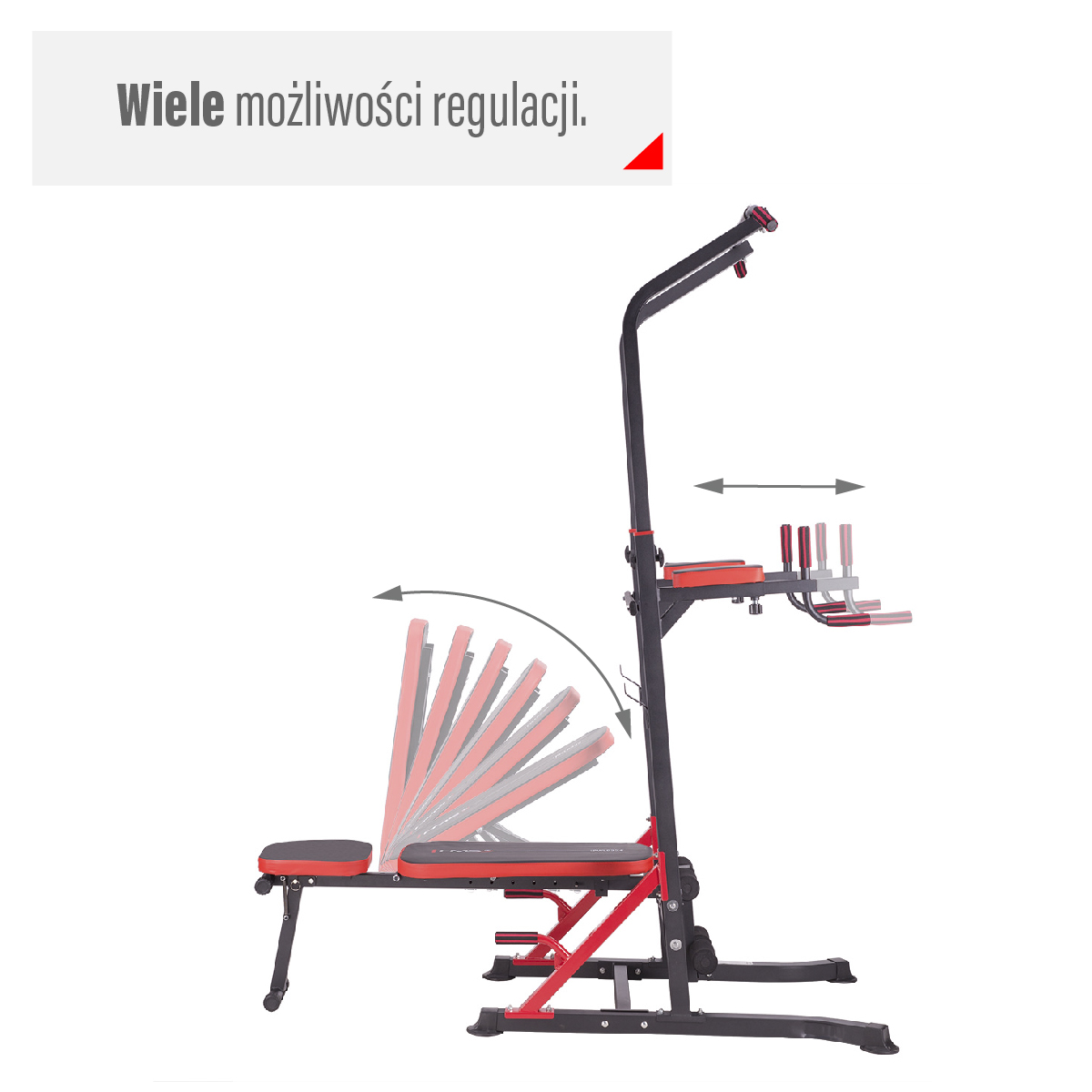 Multifunkční bradla s lavicí HMS PWL8324