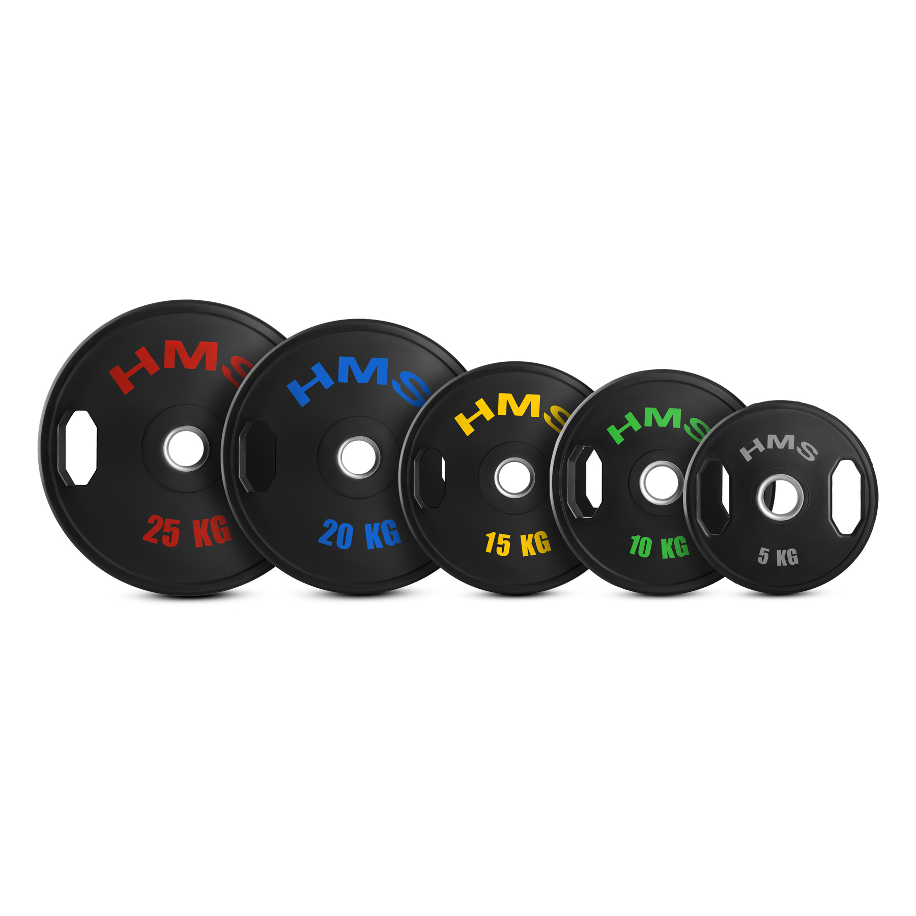 Sada pogumovaných olympijských kotoučů HMS TOG10 2 x 10 kg