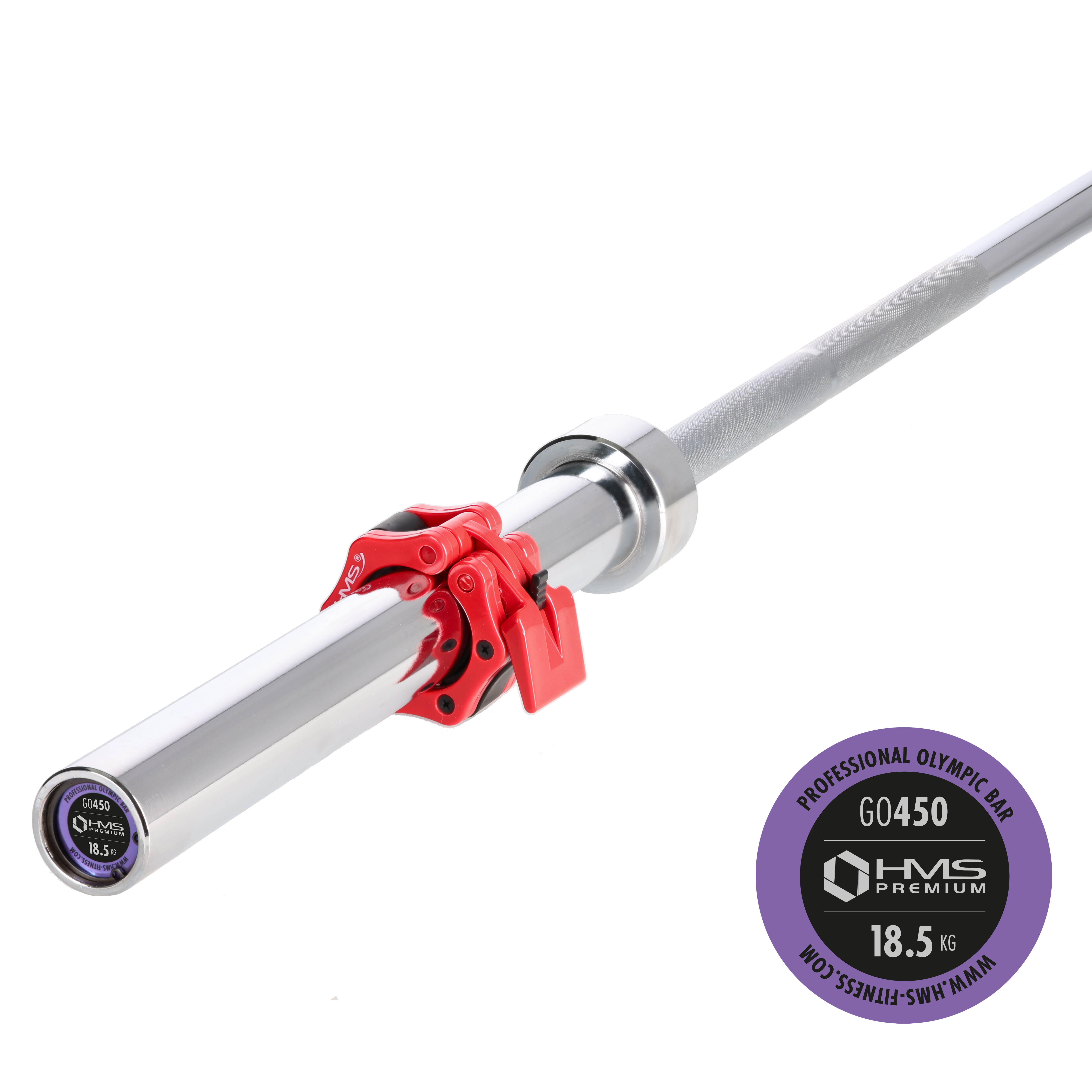 Olympijská osa HMS PREMIUM GO450 220 cm x 50 mm