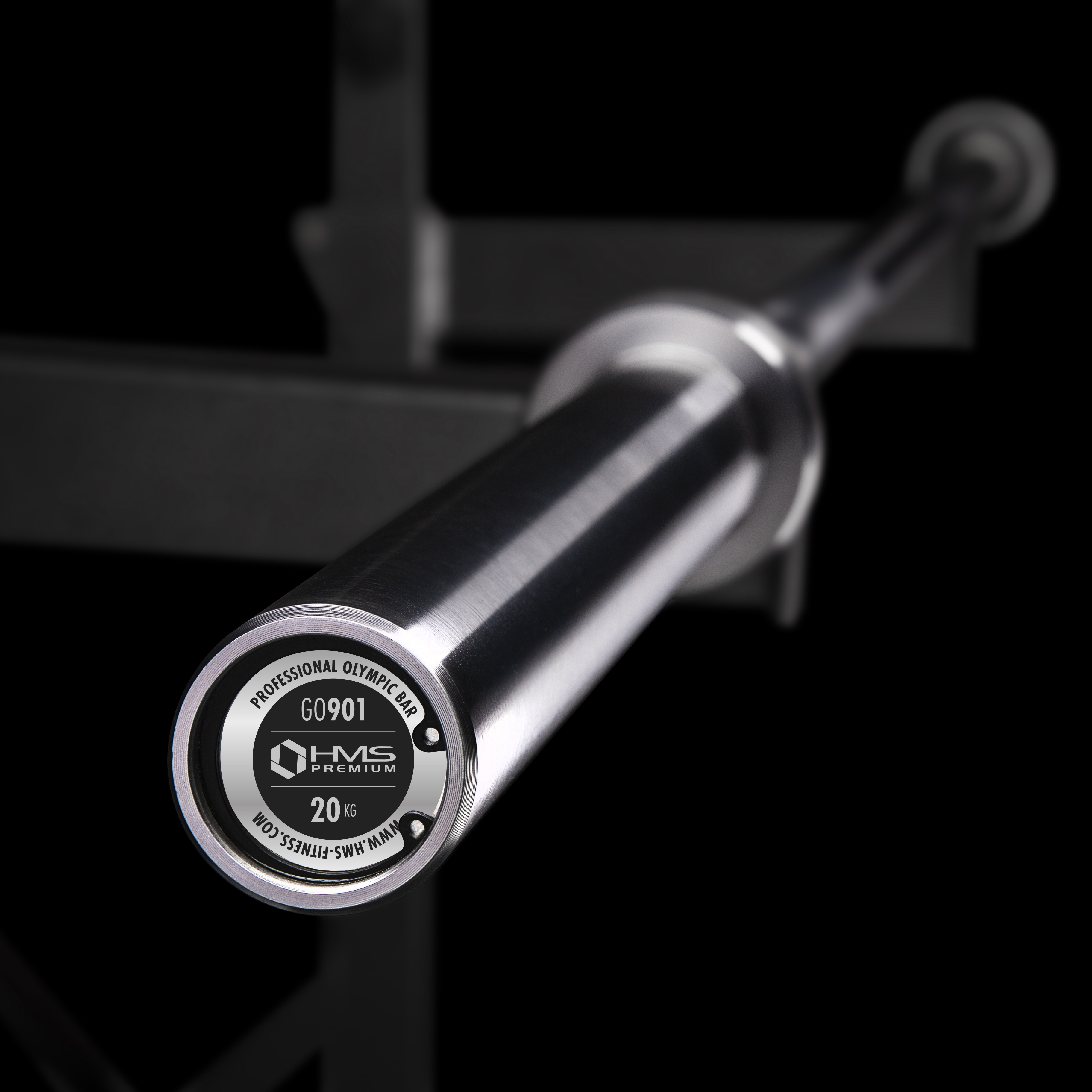 Olympijská osa HMS PREMIUM GO901 220 cm x 50 mm + rychlouzávěry ZG1500