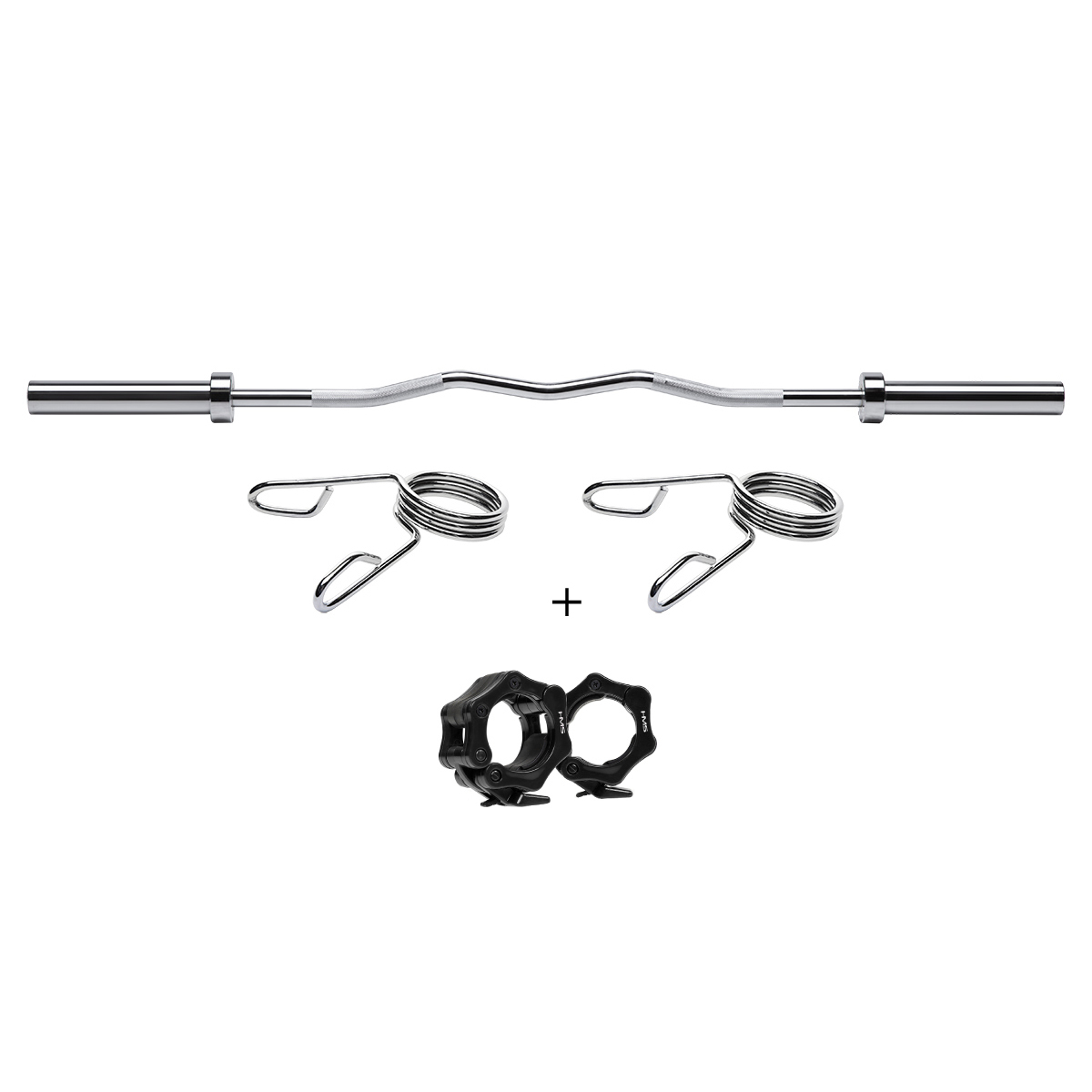 Olympijská osa lomená HMS Premium GOL200 150 x 5 cm + ZG1000