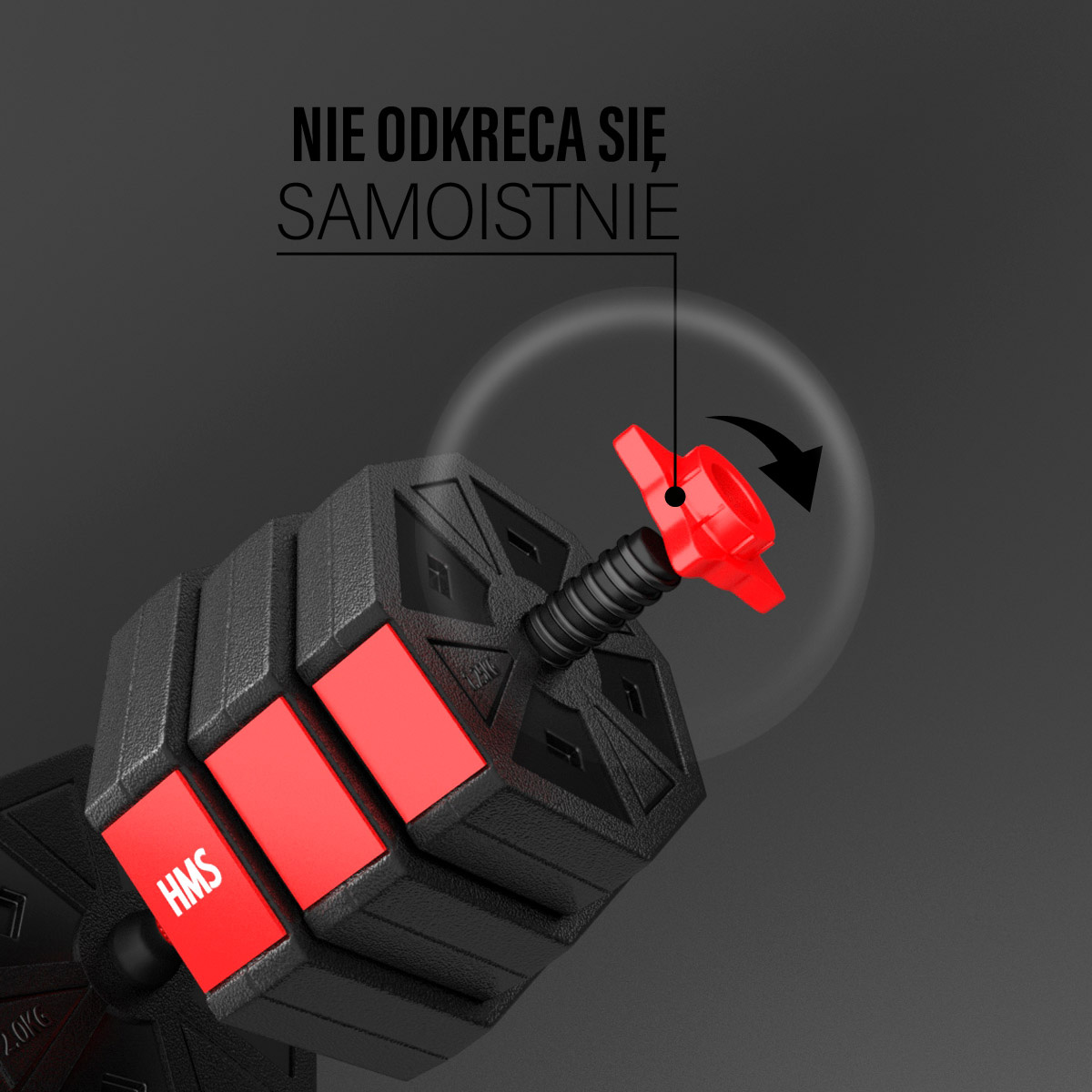 Nakládací činky HMS SGC20, 20 kg