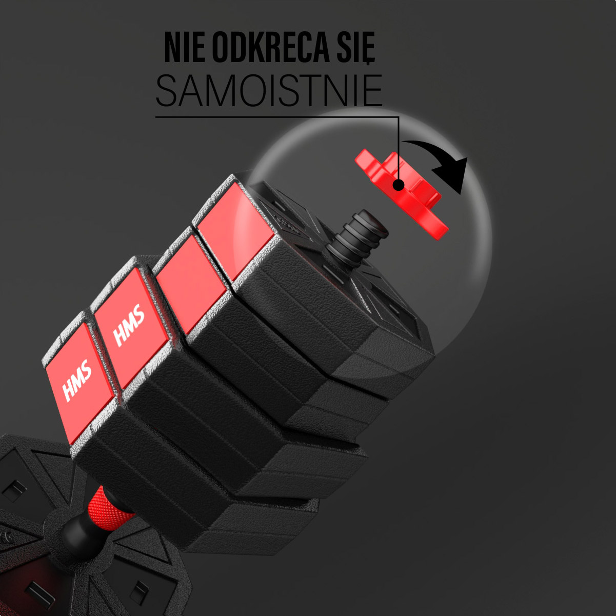 Nakládací činky HMS SGC40, 40 kg