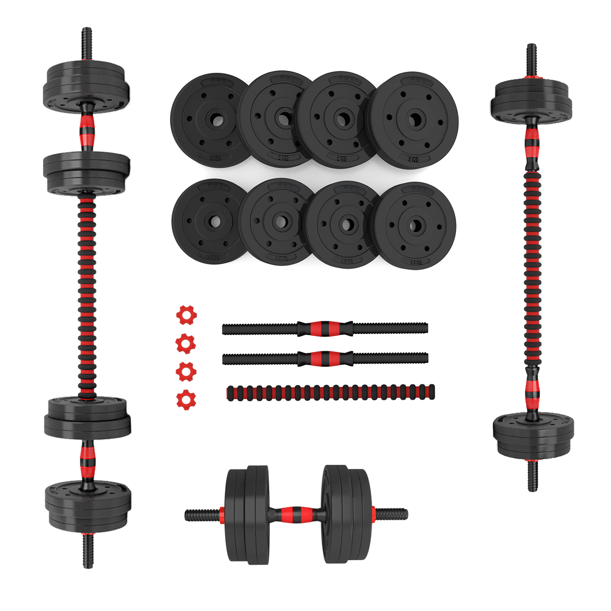 Nakládací činky HMS SGP15, 15 kg