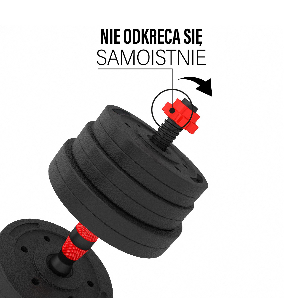Nakládací činky HMS SGP20, 20 kg