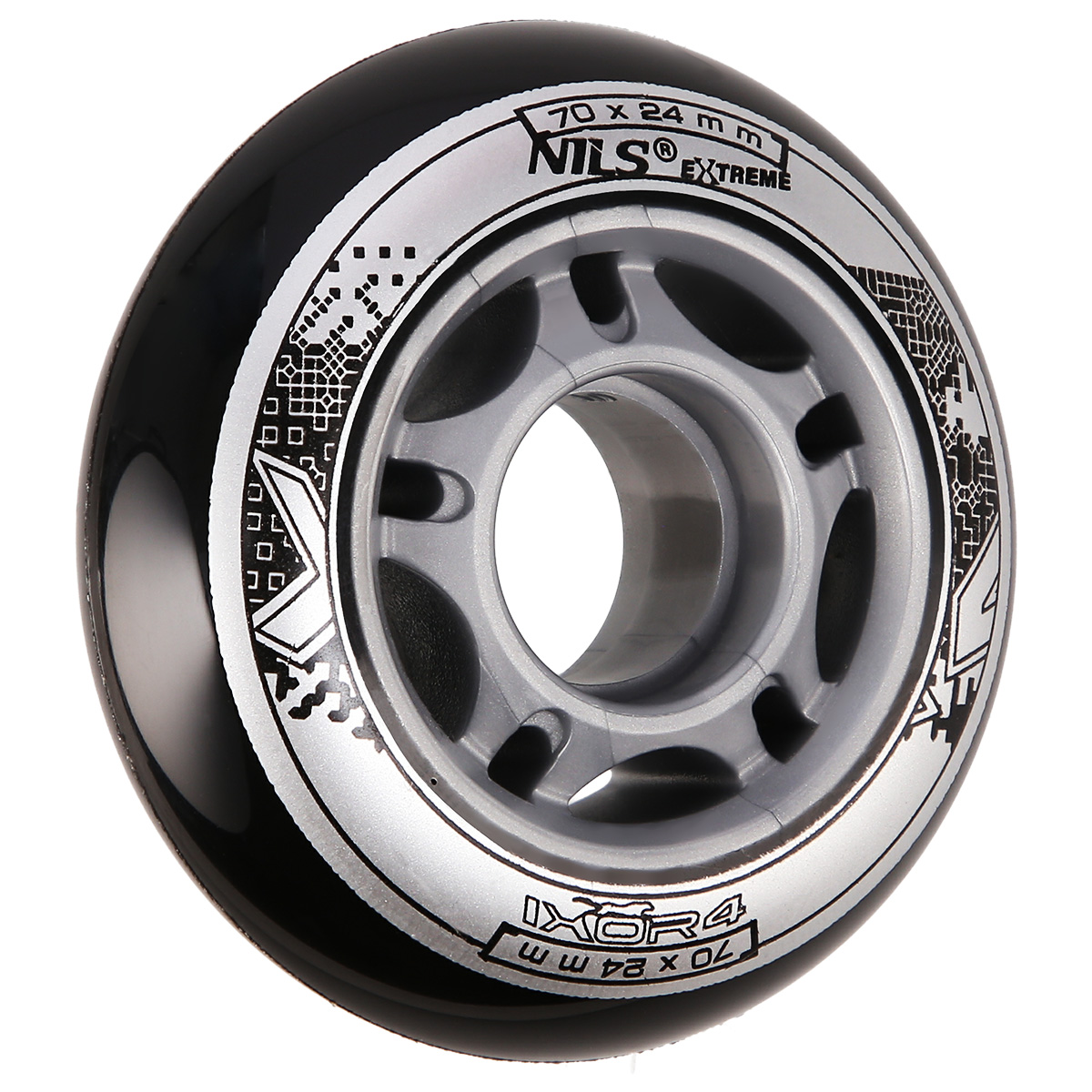 KOLEČKA NILS EXTREME PU 70x24 ČERNÉ (4KS)