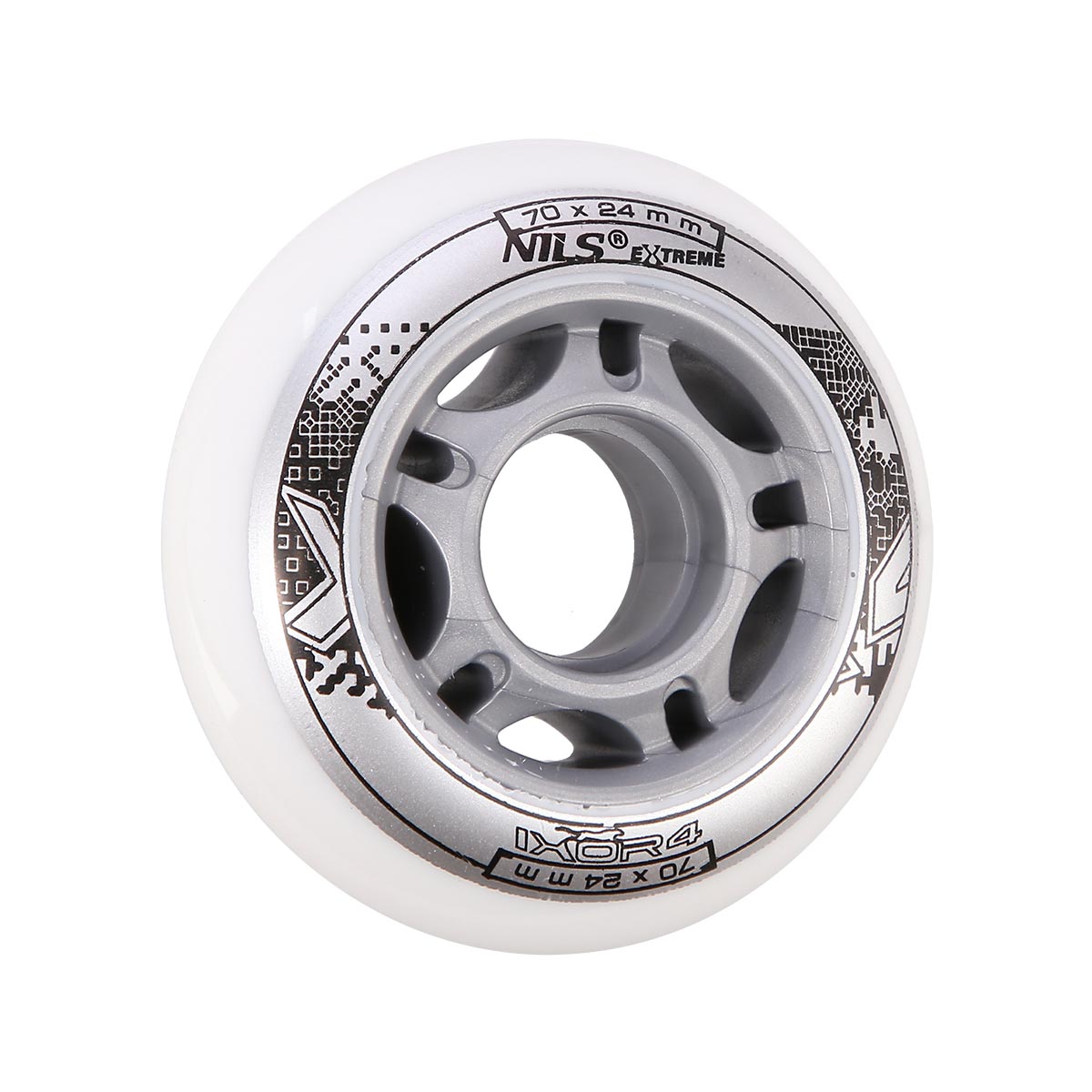 KOLEČKA NILS EXTREME PU 70x24 BÍLÉ (4KS)