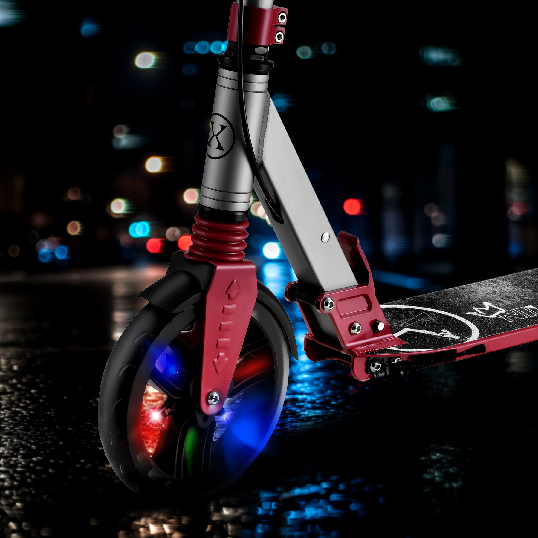 Koloběžka NILS Extreme HM122T s kotoučovou brzdou a LED