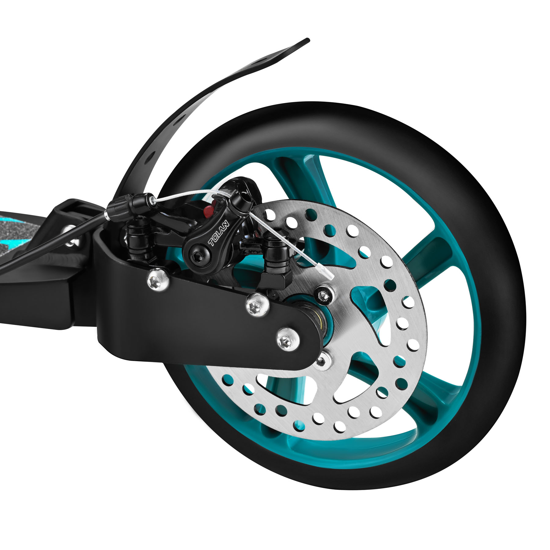 Koloběžka NILS Extreme HM124T s kotoučovou brzdou tyrkysová