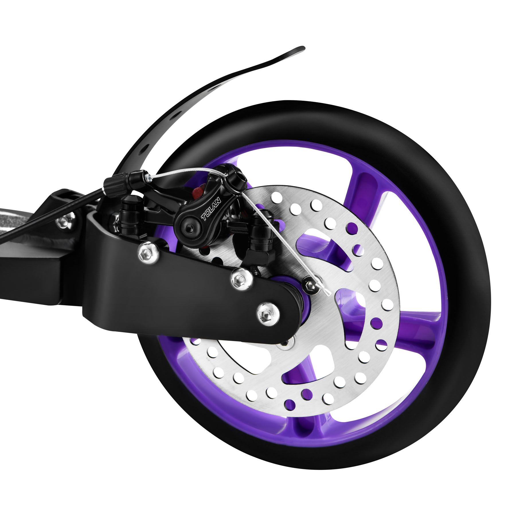 Koloběžka NILS Extreme HM124T s kotoučovou brzdou fialová