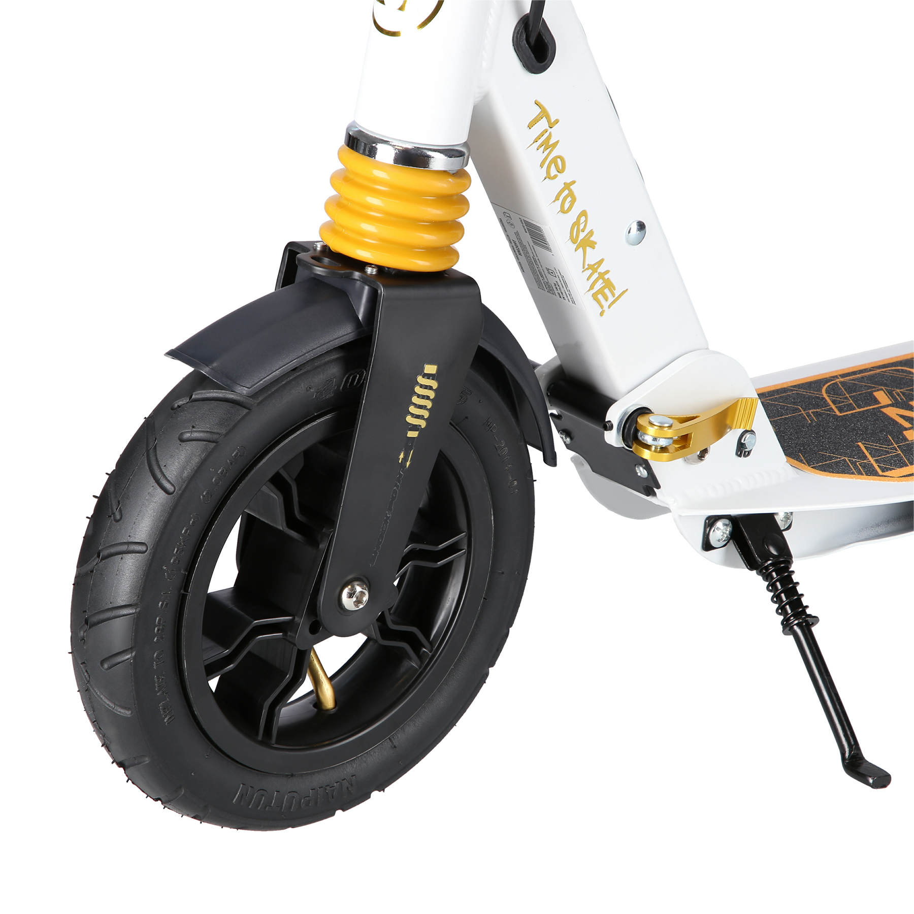 Skládací koloběžka NILS Extreme HM209T bílá-zlatá