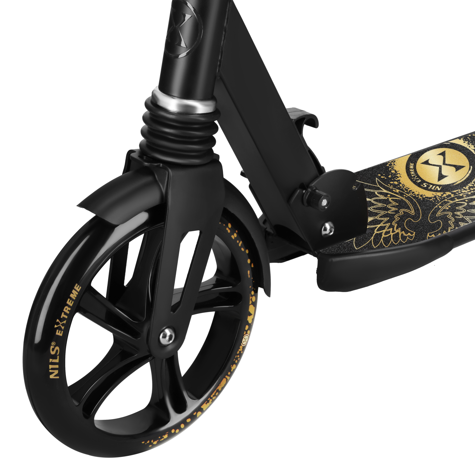 Skládací koloběžka NILS Extreme HM800 Fly zlatá