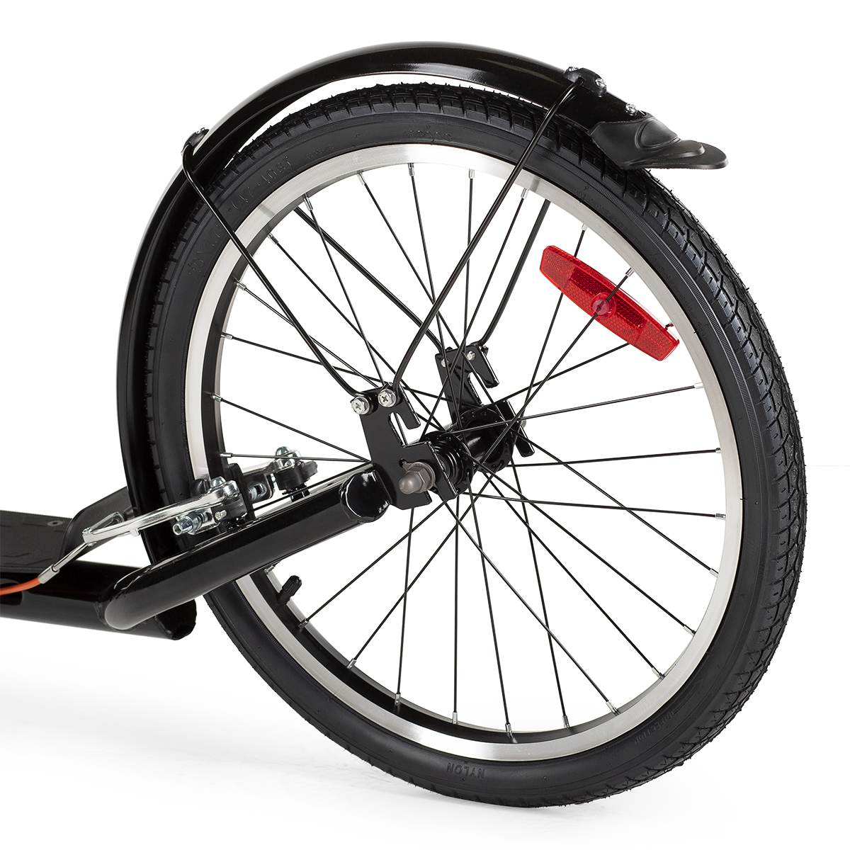 Koloběžka NILS Extreme WHS261 černá s pumpovanými koly 26/20"
