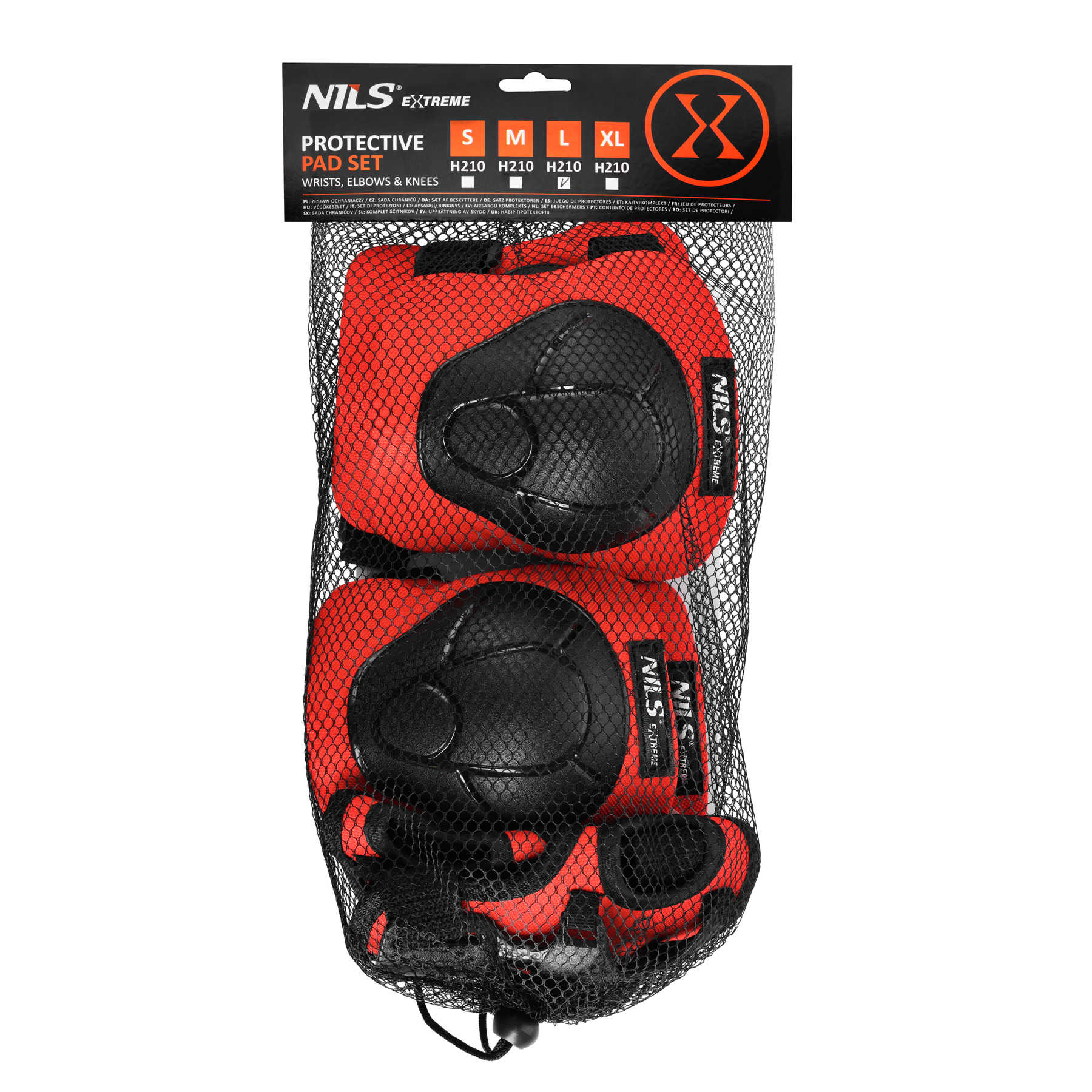 Souprava chráničů NILS Extreme H210 červená