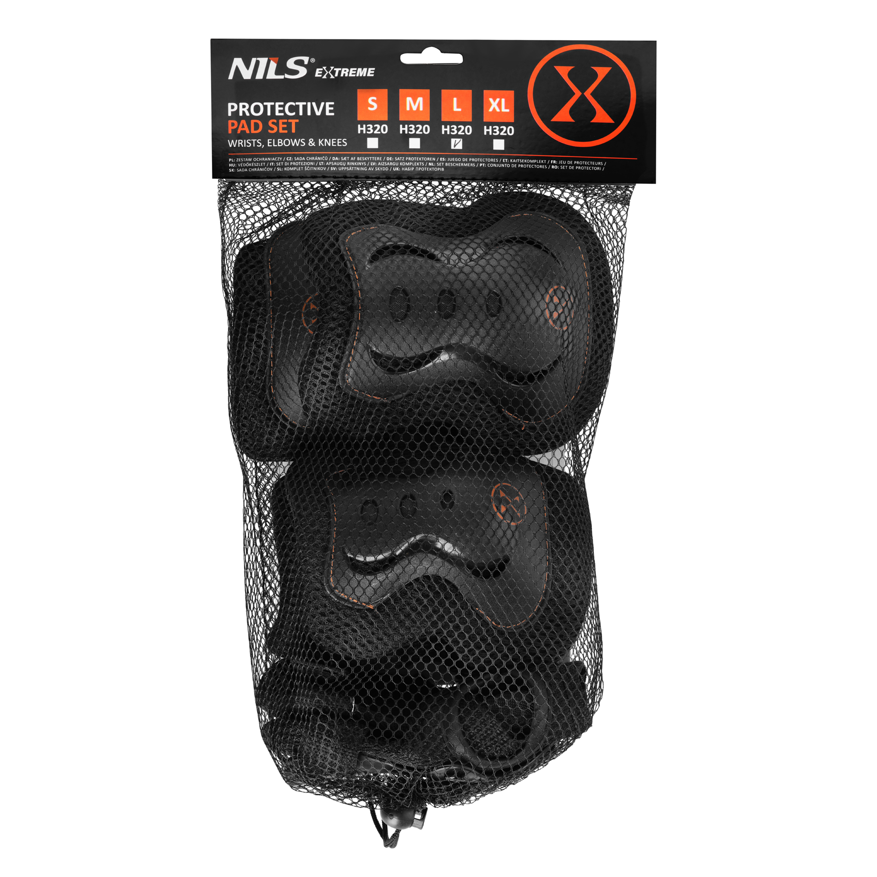 Souprava chráničů NILS Extreme H320 zlatá