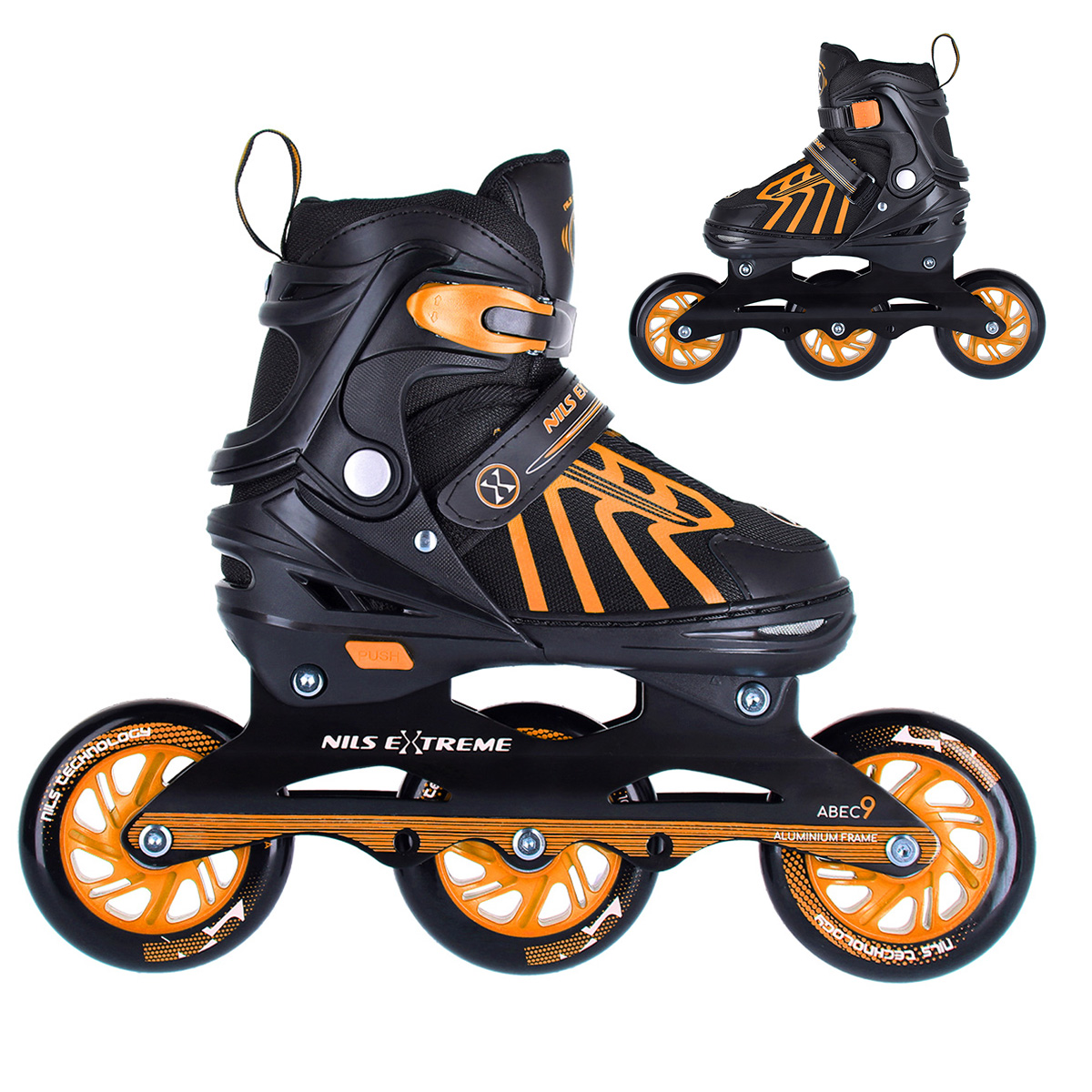 Kolečkové brusle NILS Extreme NA18812 oranžové
