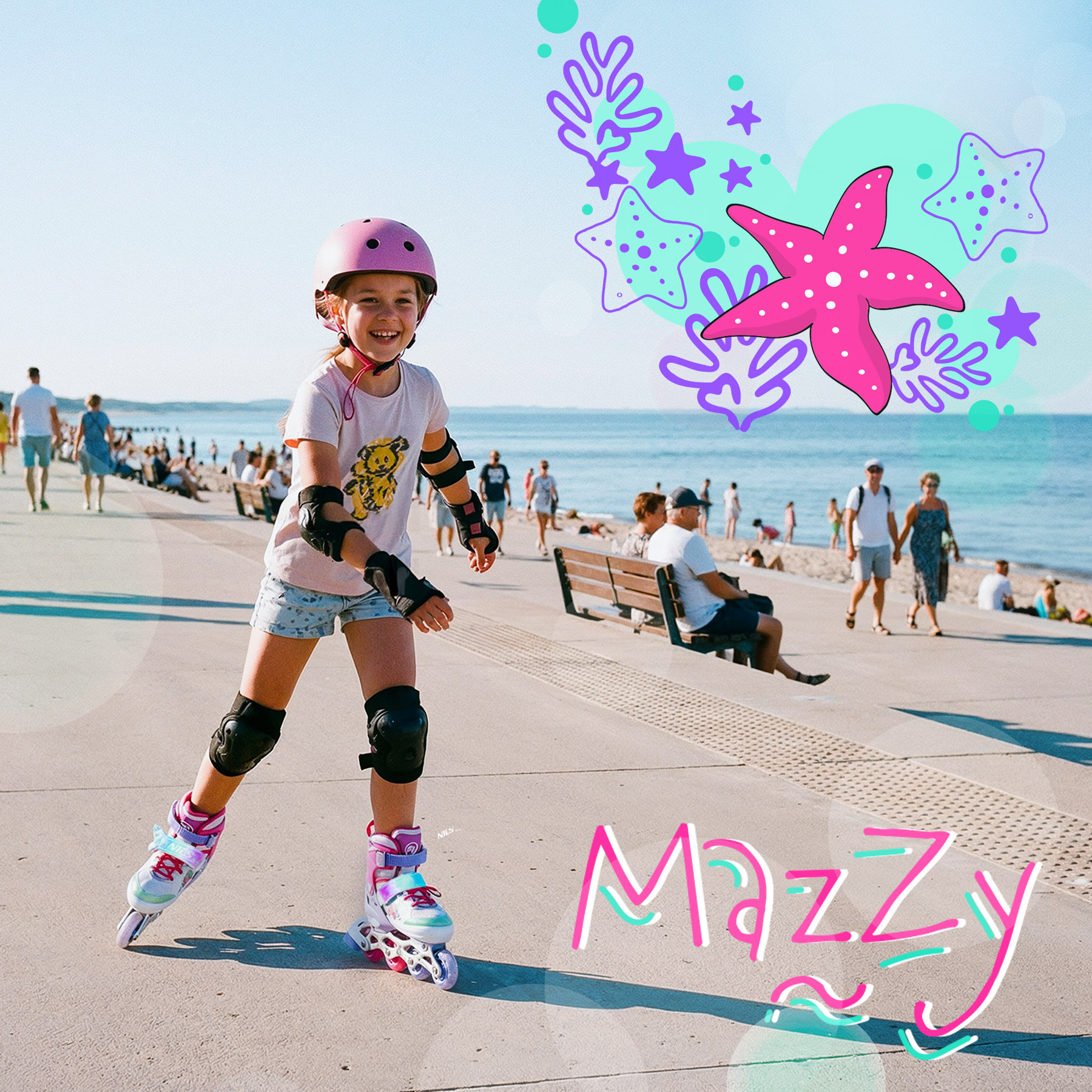 Dětské kolečkové brusle NILS Fun NH18150 MAZZY