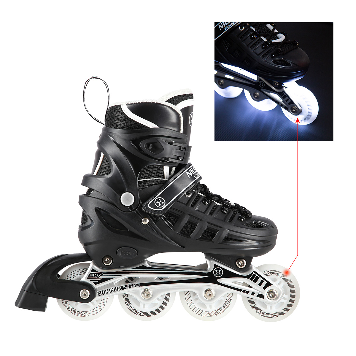 Brusle NILS Extreme NH10905.2 4v1 černé