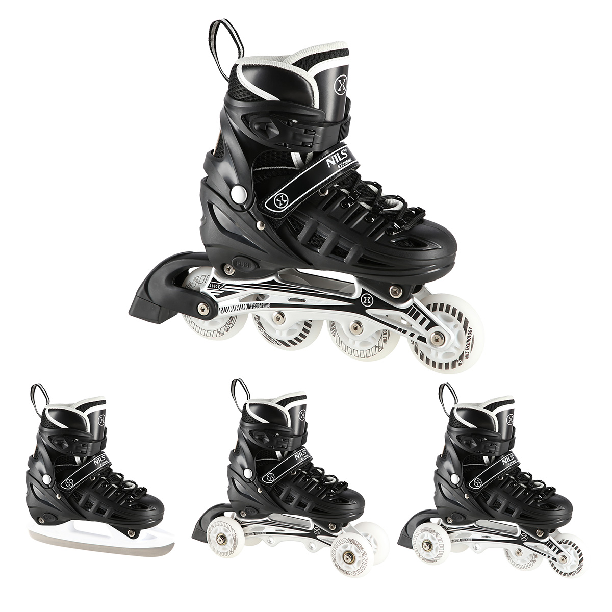 Brusle NILS Extreme NH10905.2 4v1 černé