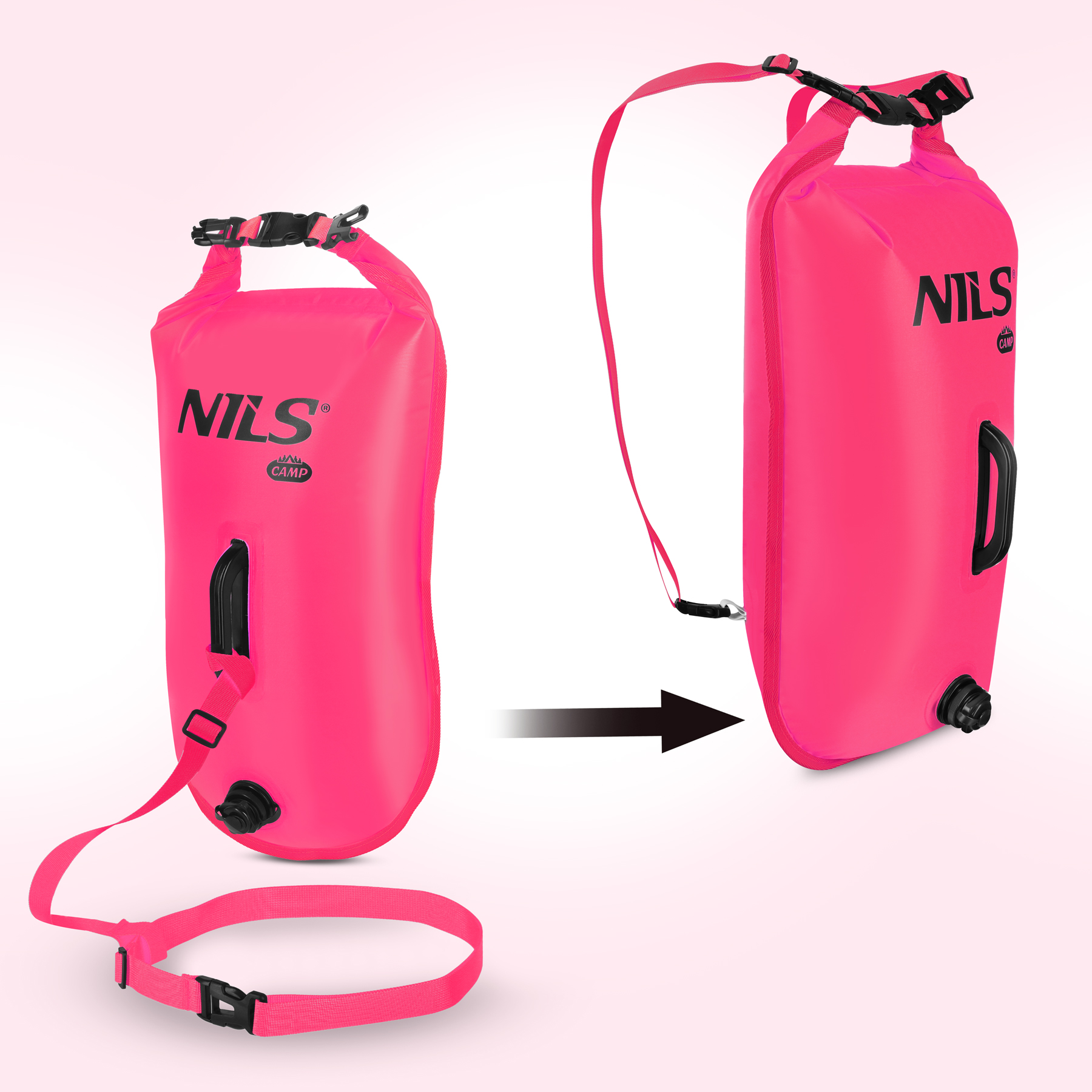 Plavecká bójka NILS Camp NC1772 3v1 růžová