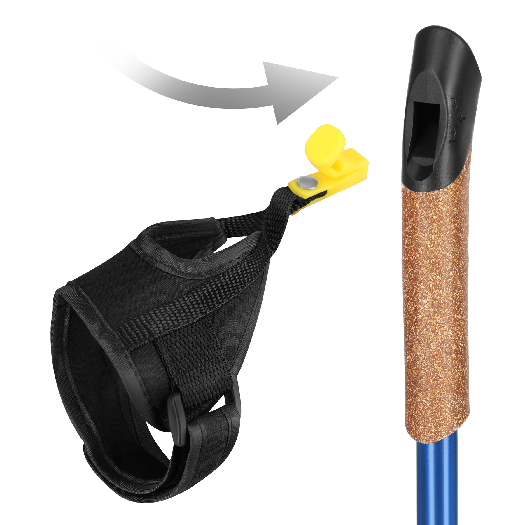 Nordic walking hole NILS EXTREME NW607 modré