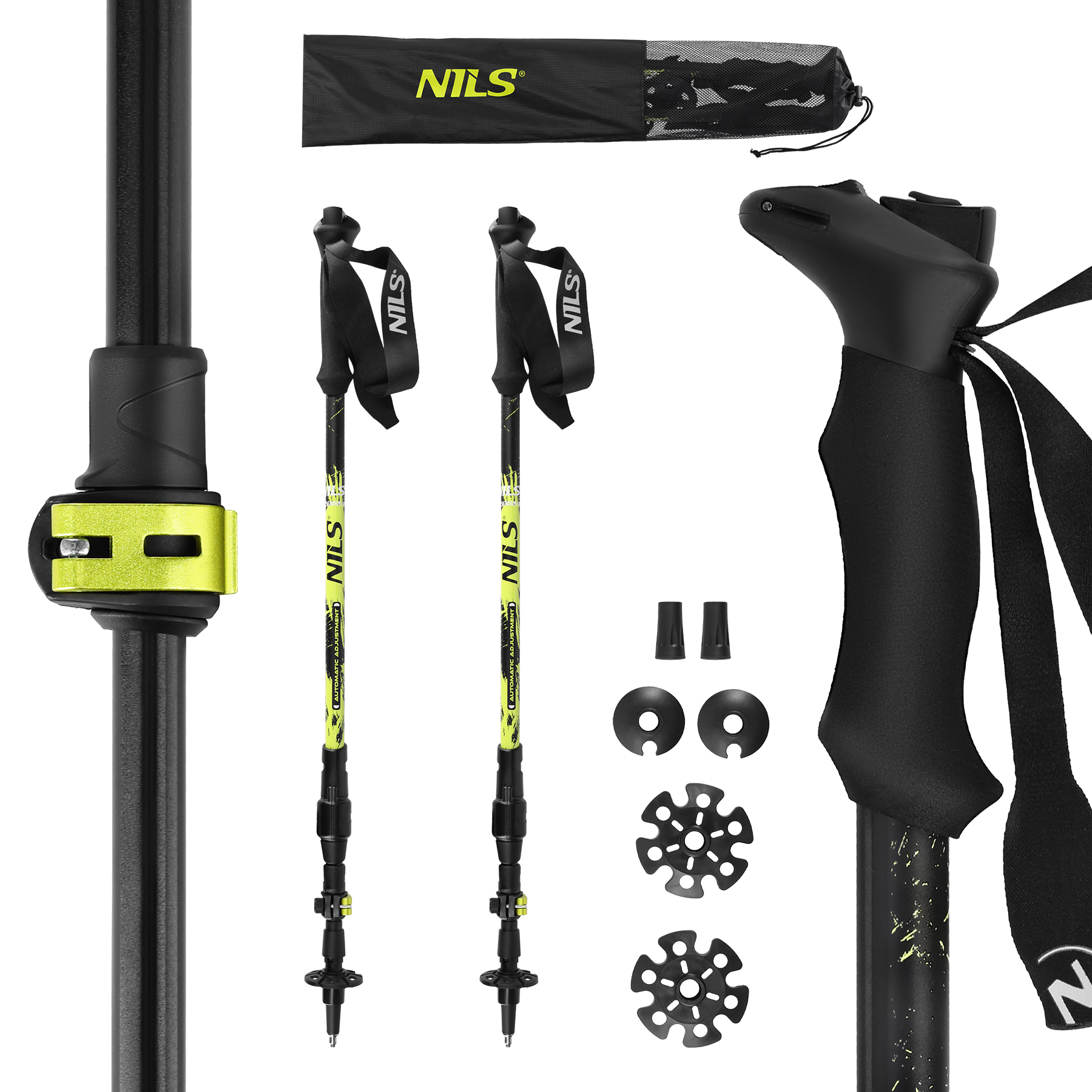 Automatické trekingové hole NILS TK8608