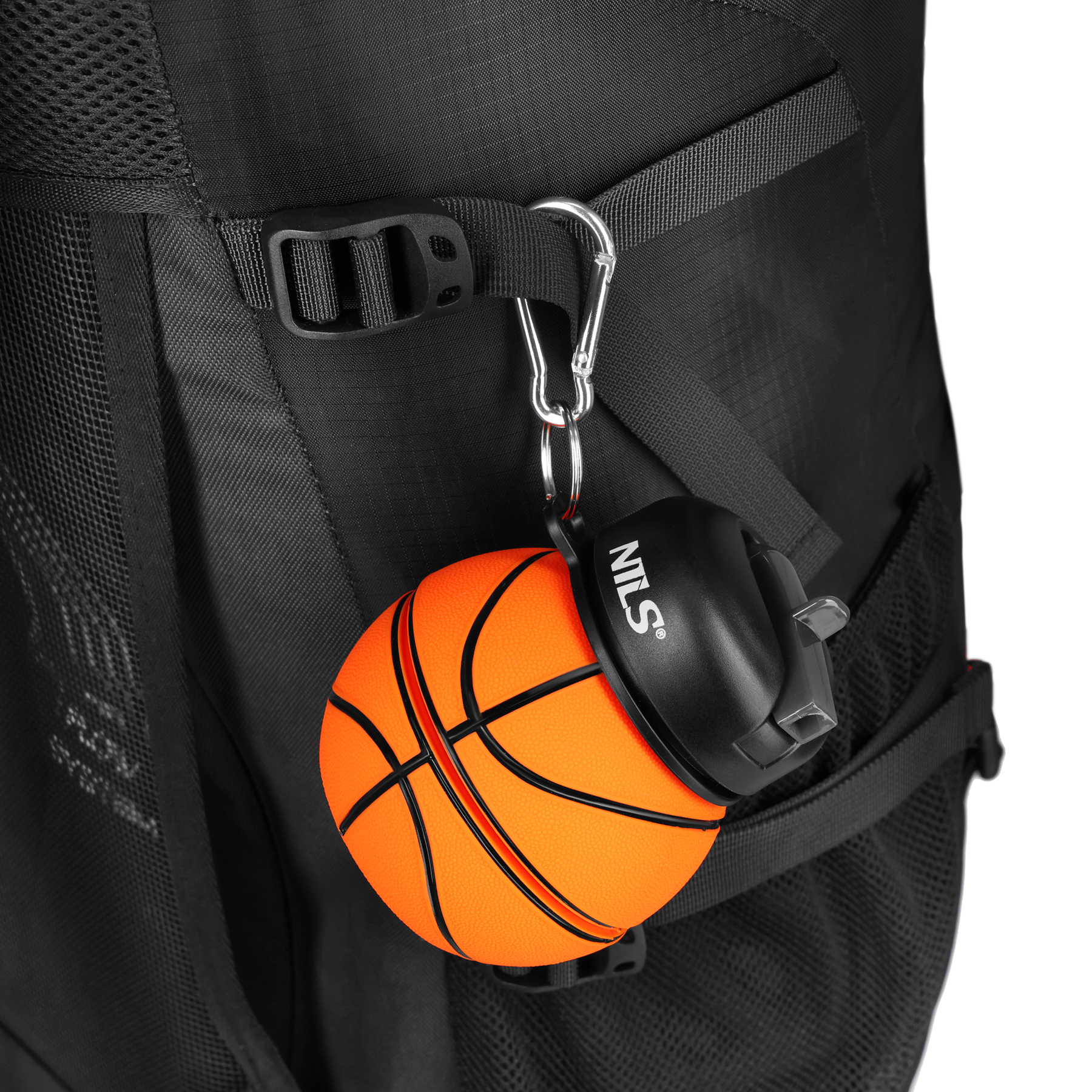 Skládací silikonová láhev NILS Camp NC4104 550ml basketbal
