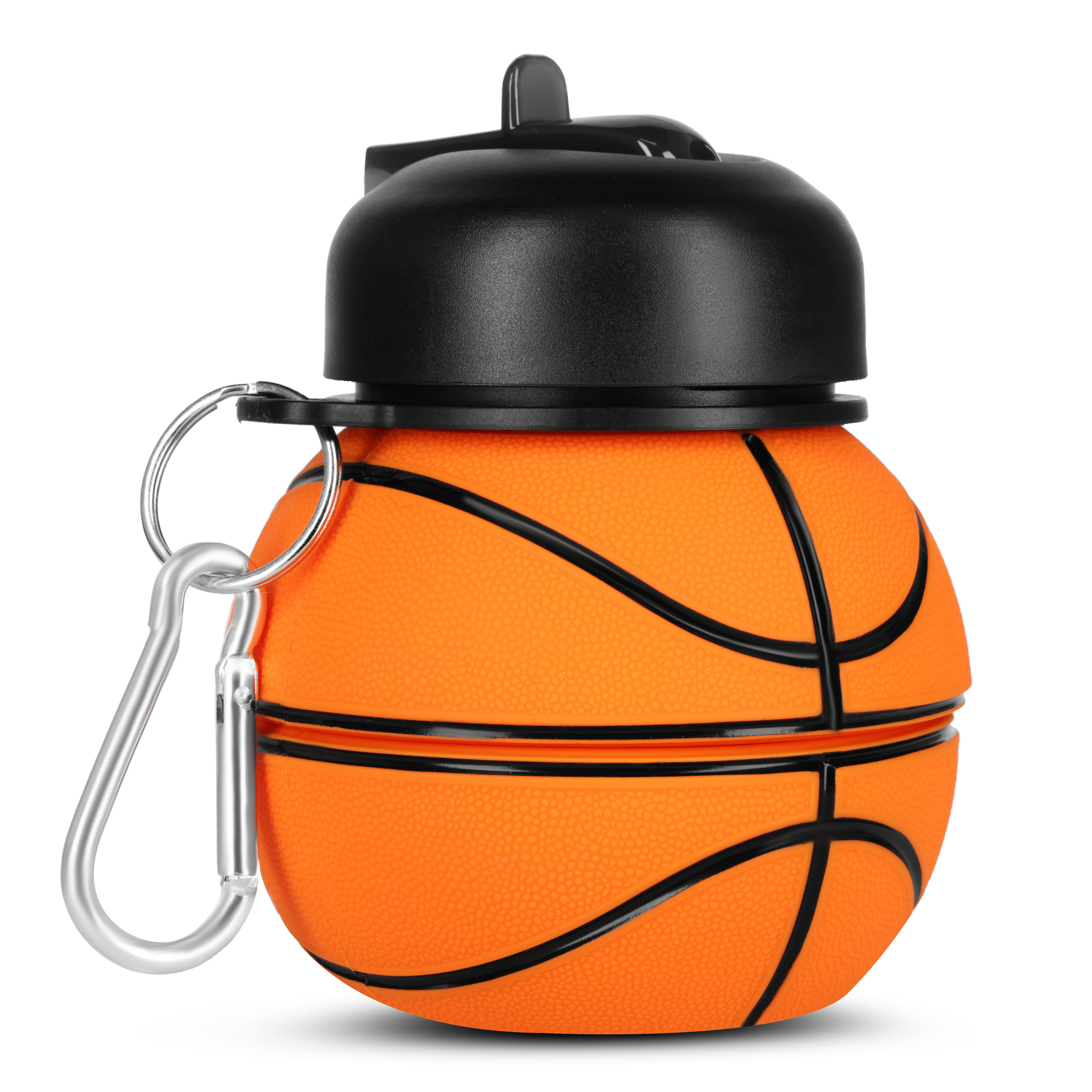 Skládací silikonová láhev NILS Camp NC4104 550ml basketbal