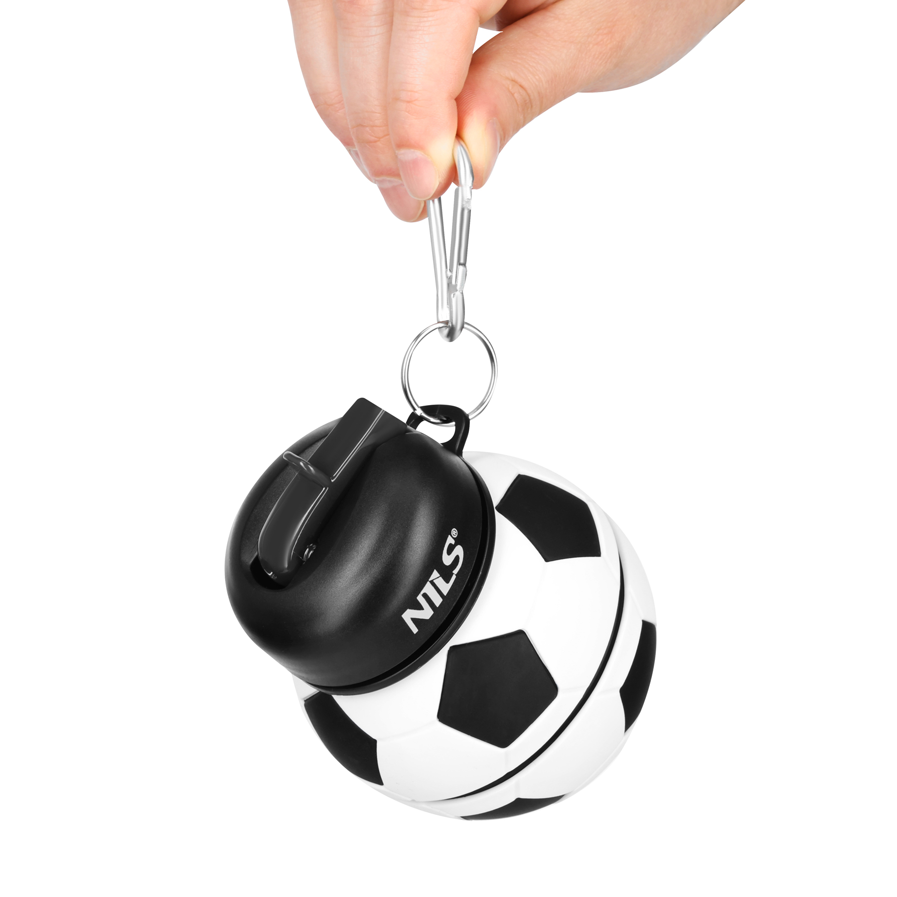 Skládací silikonová láhev NILS Camp NC4104 550ml fotbal
