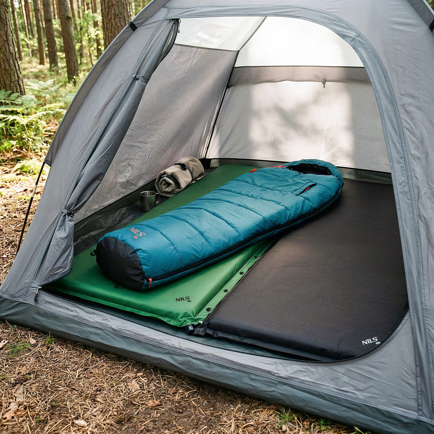 Samonafukovací karimatka NILS Camp NC4050 zelená