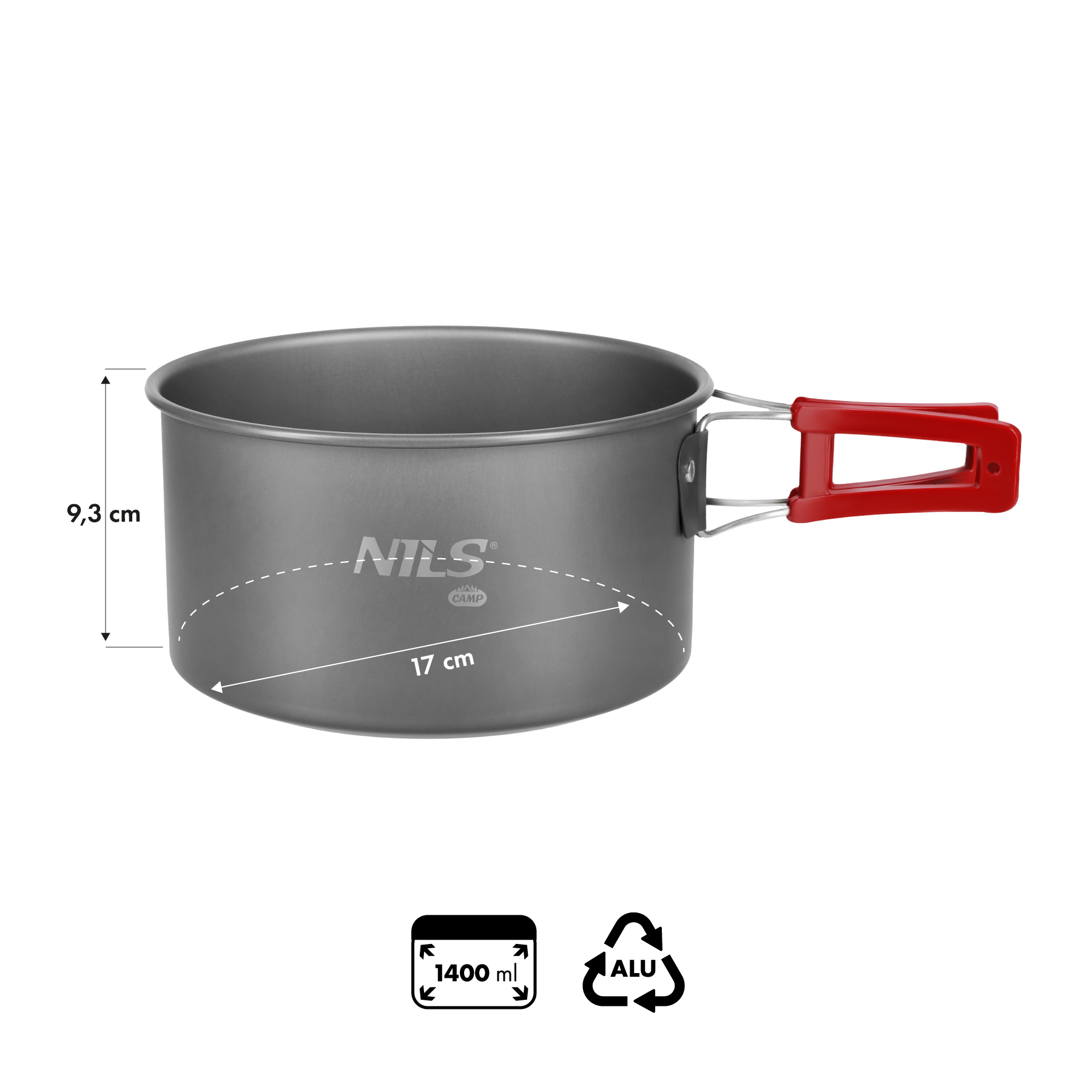 Kempingový hrnec NILS Camp NC17119 1,4L