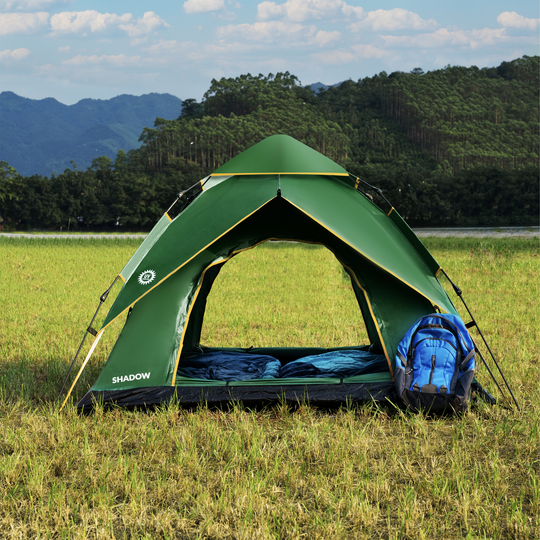 Automatický pop-up stan NILS Camp NC4801 Shadow 2 zelený