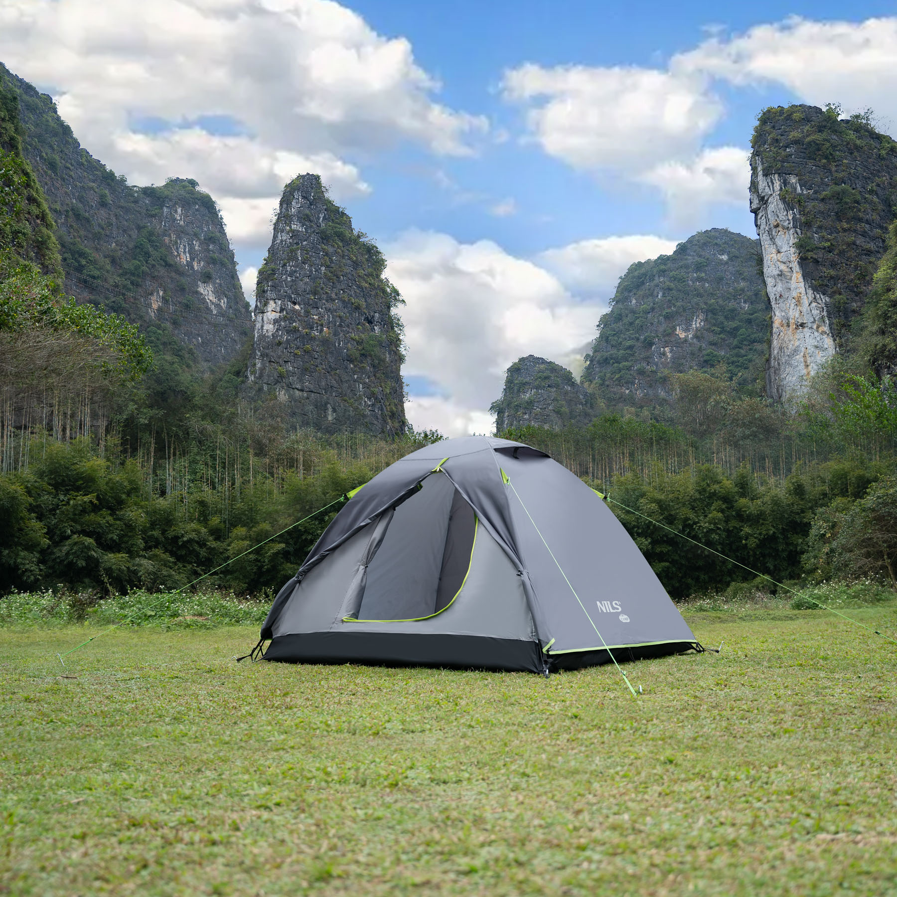 Kempingový stan NILS Camp NC6004 Explorer šedý