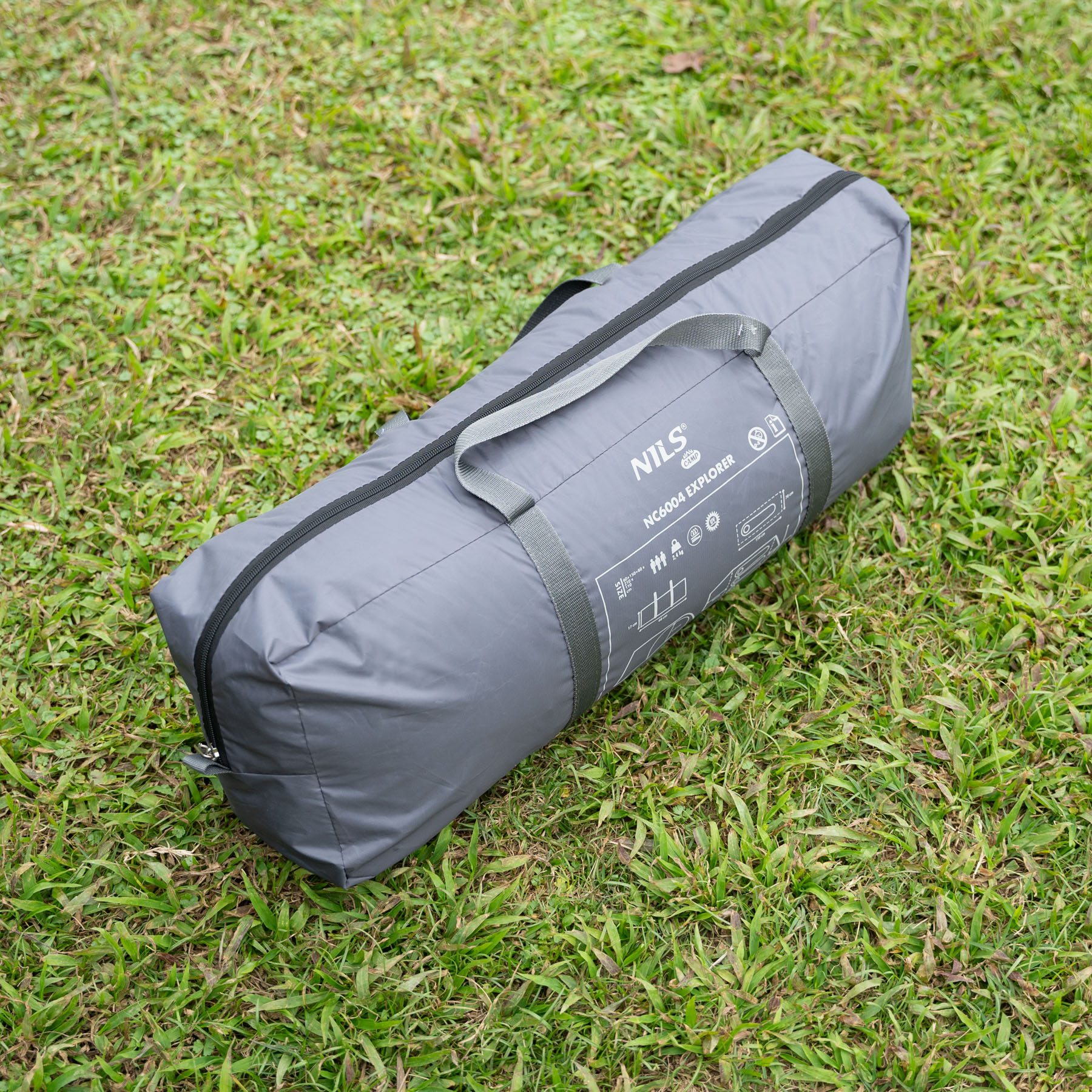 Kempingový stan NILS Camp NC6004 Explorer šedý