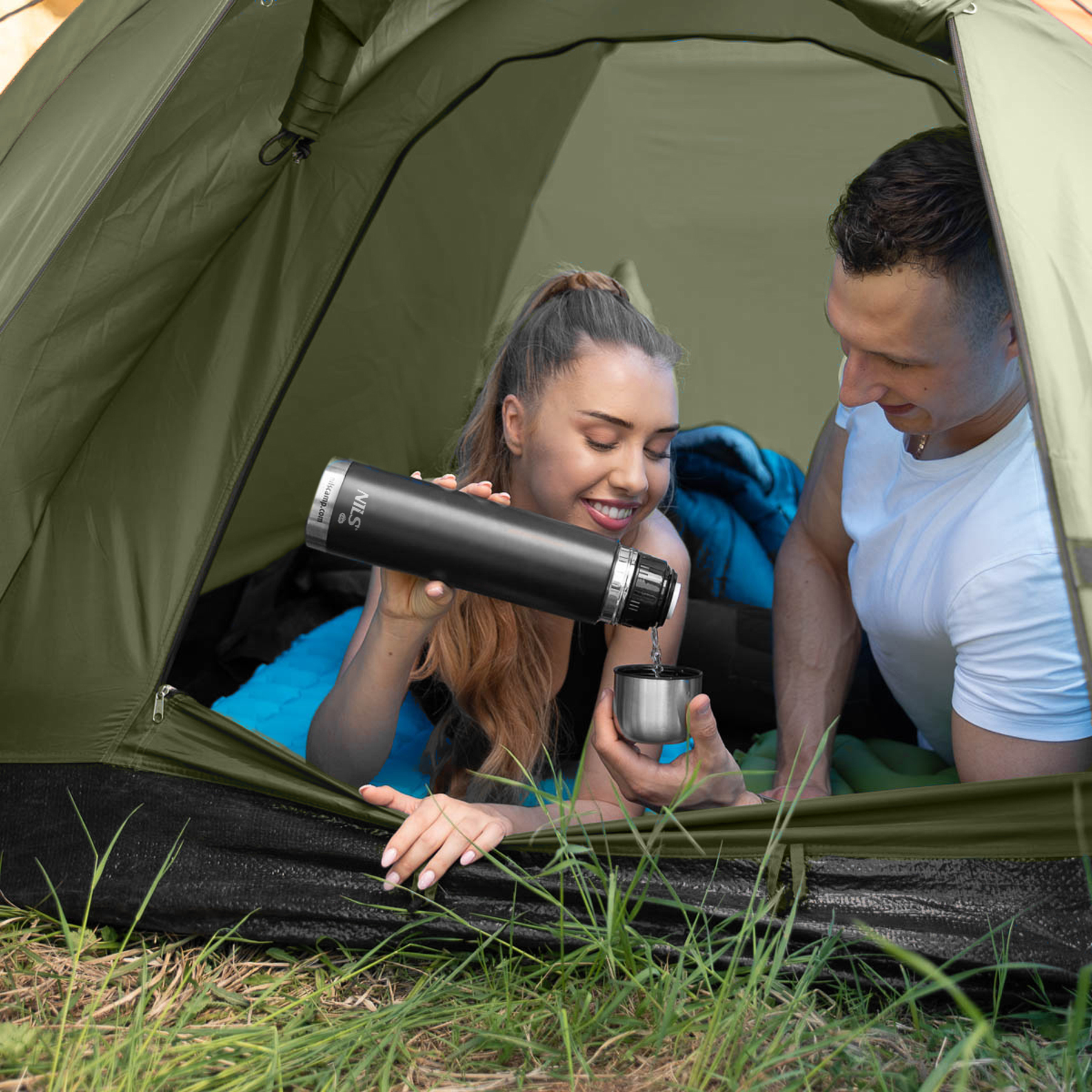 Turistický stan NILS Camp NC6010 Hiker khaki