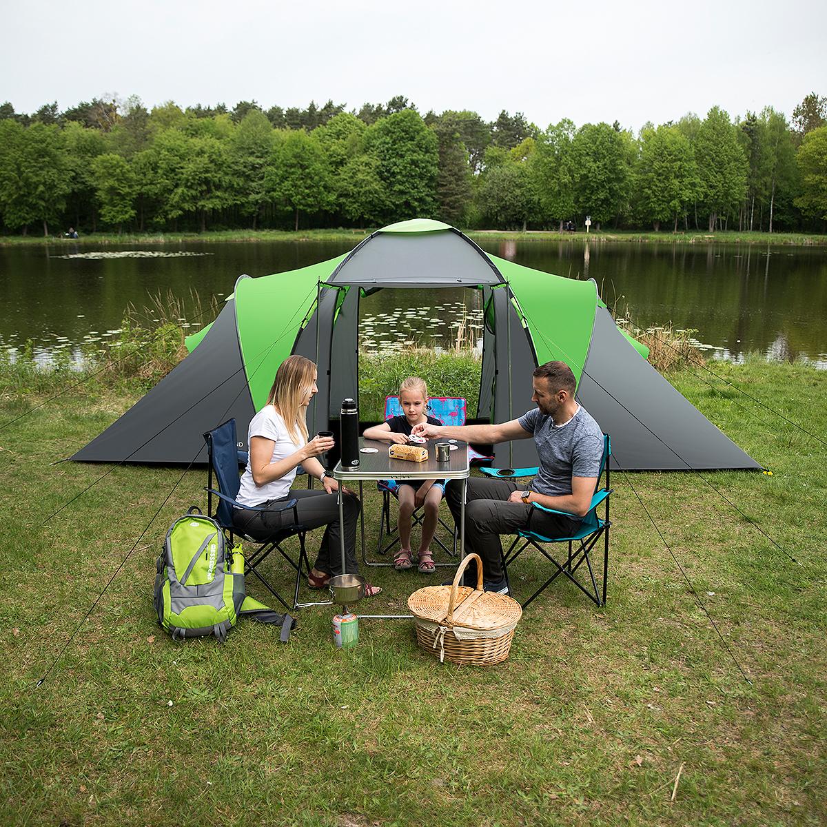 Rodinný stan NILS Camp NC6031 Highland zelený