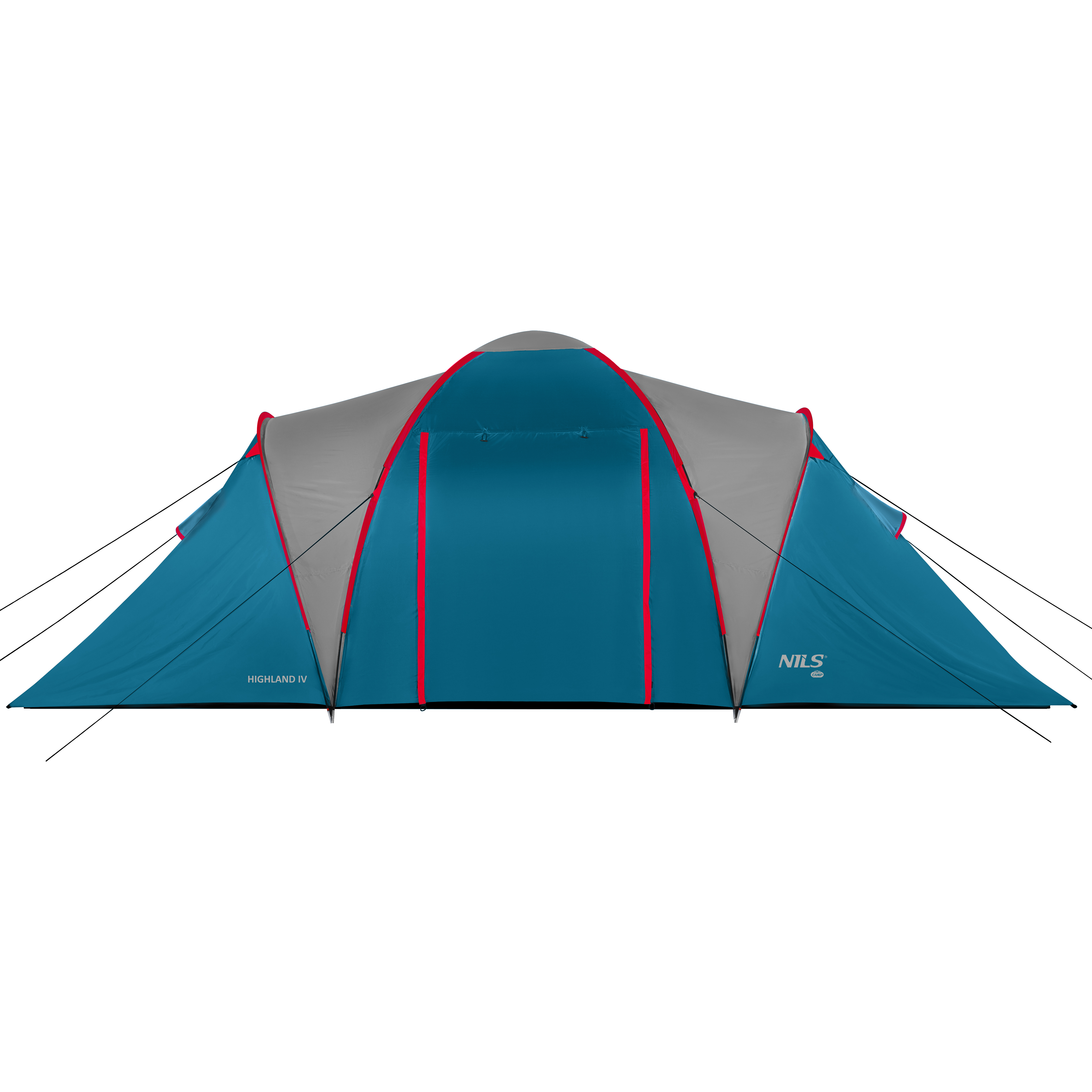Rodinný stan NILS Camp NC6431 Highland IV modrý/světle šedý