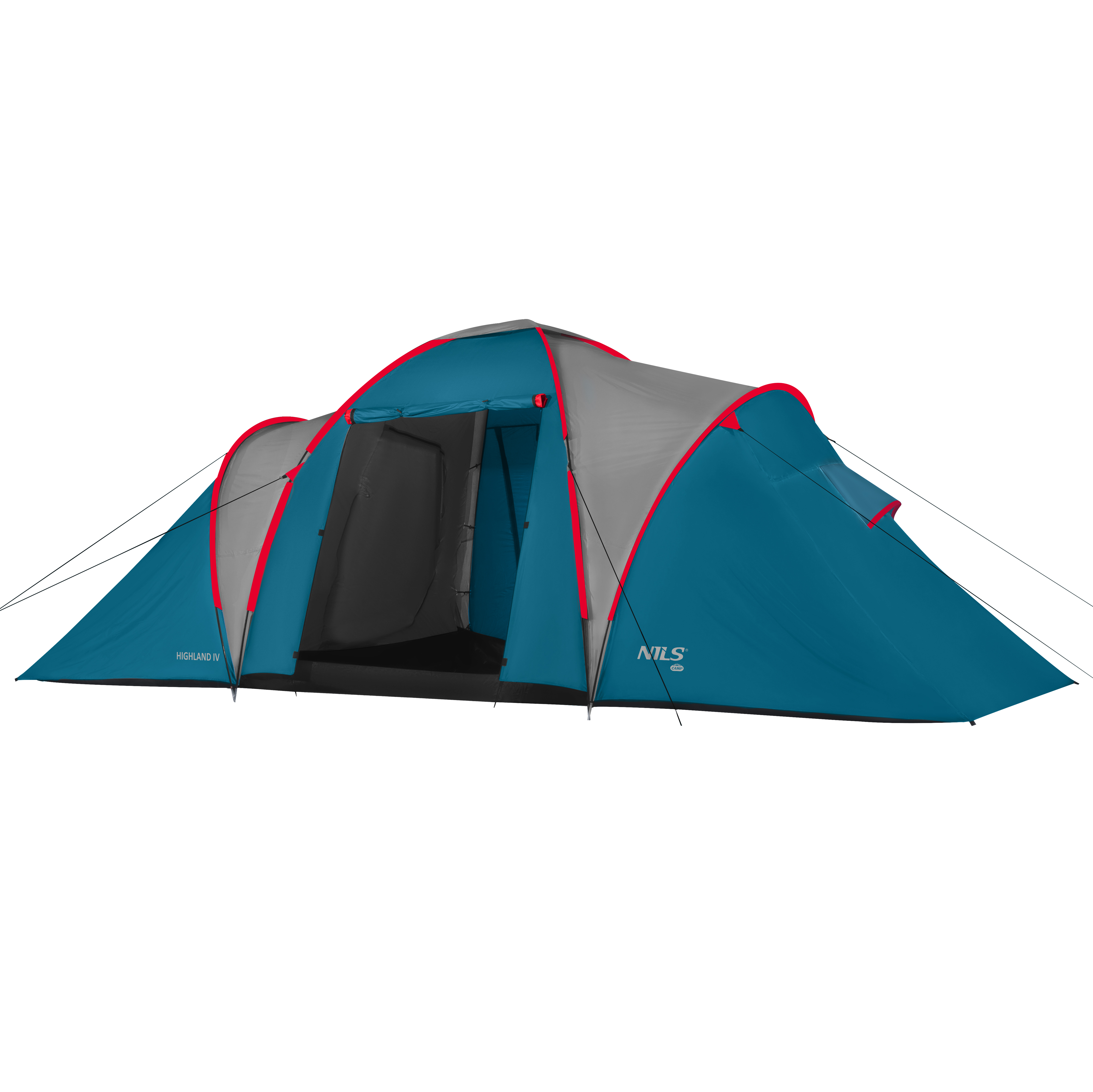 Rodinný stan NILS Camp NC6431 Highland IV modrý/světle šedý