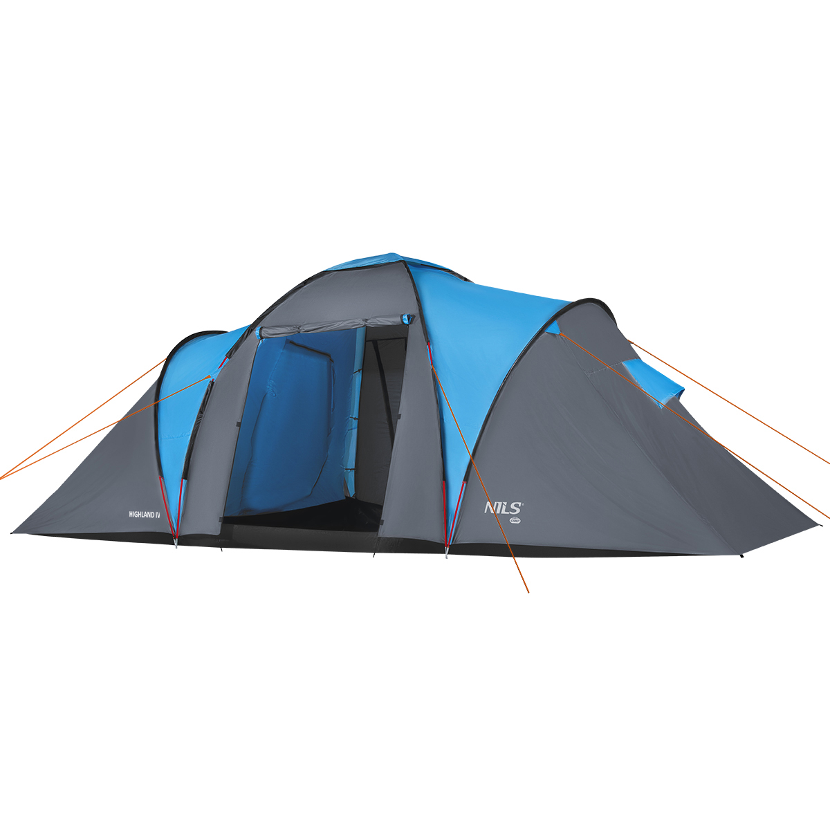 Rodinný stan NILS Camp NC6431 Highland IV modrý/šedý