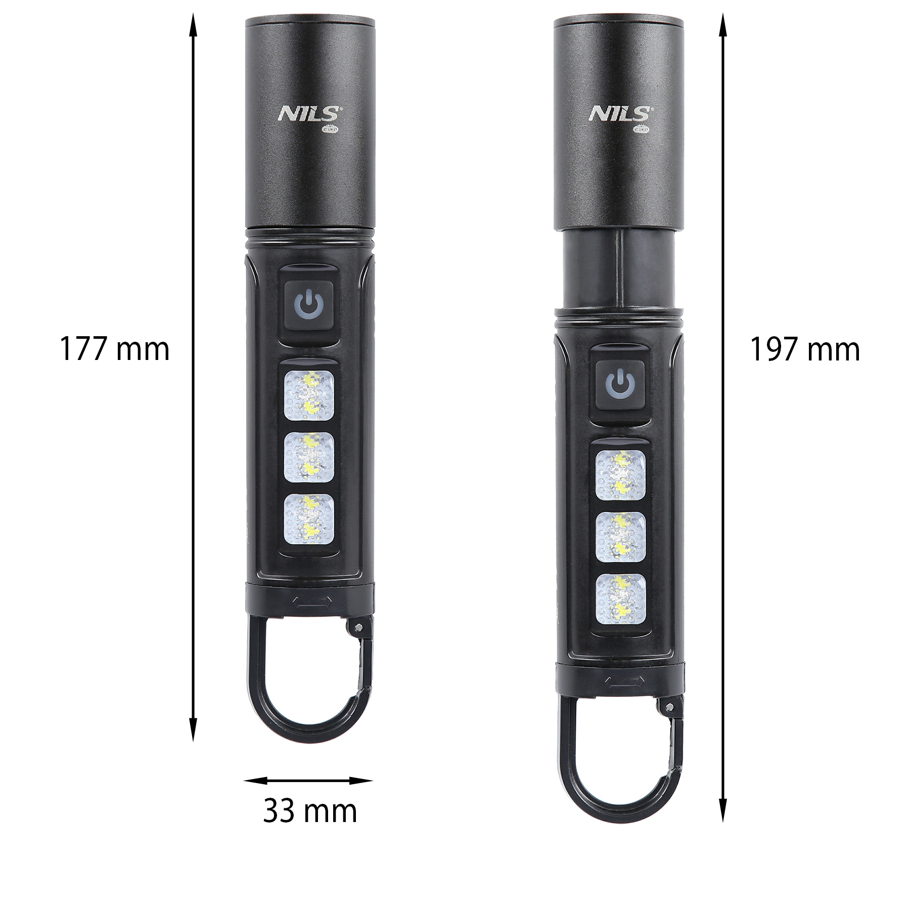 Multifunkční LED svítilna NILS Camp NC0003 800 lm