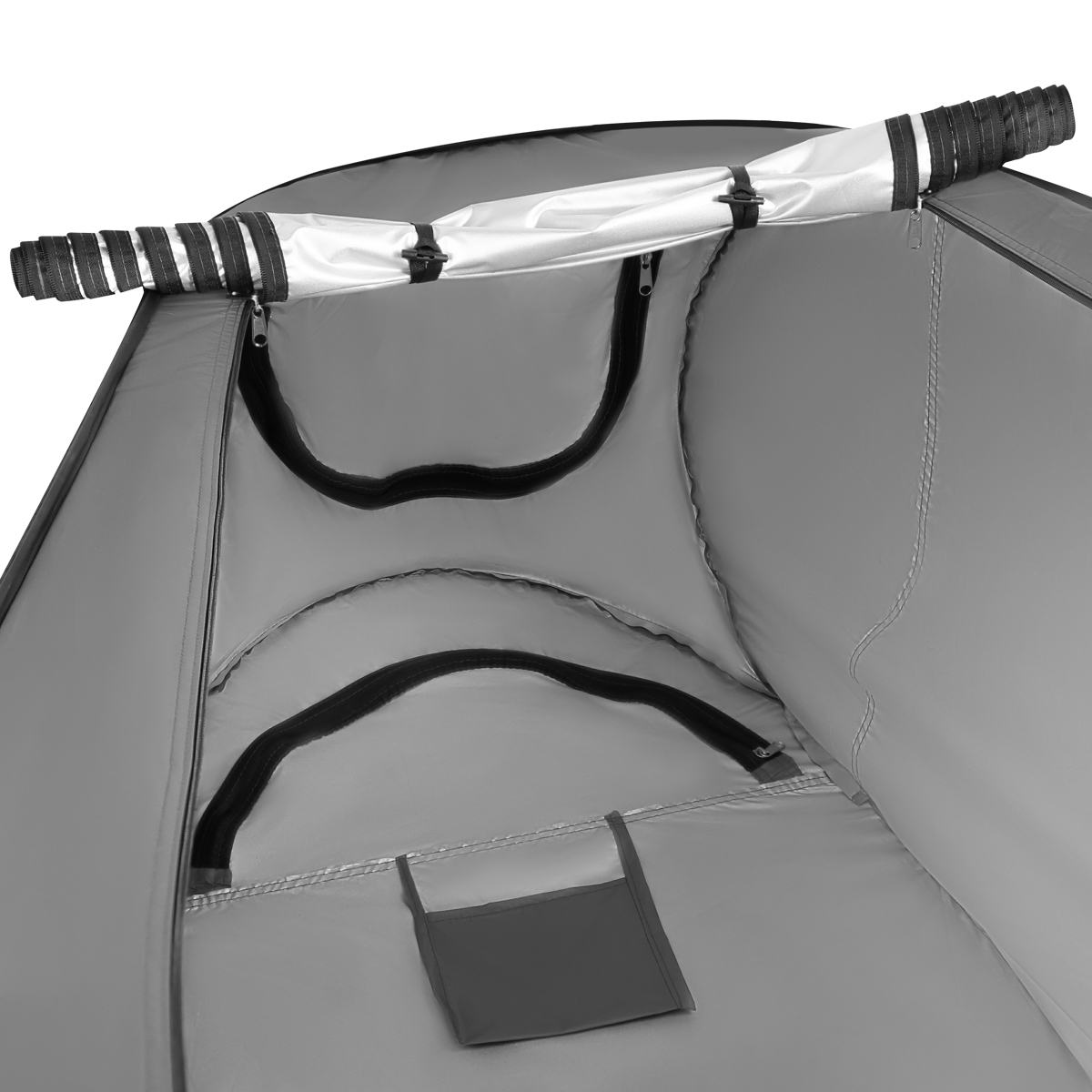 Skládací převlékací/sprchovací kabina NILS Camp NC1706 šedá