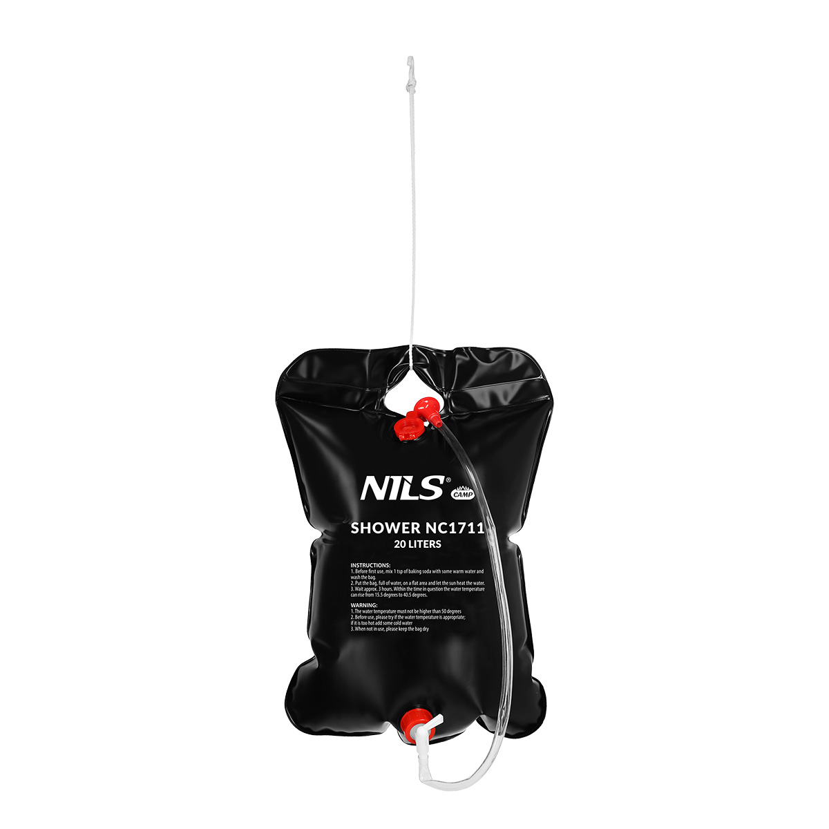 Kempingová solární sprcha NILS Camp NC1711 20L