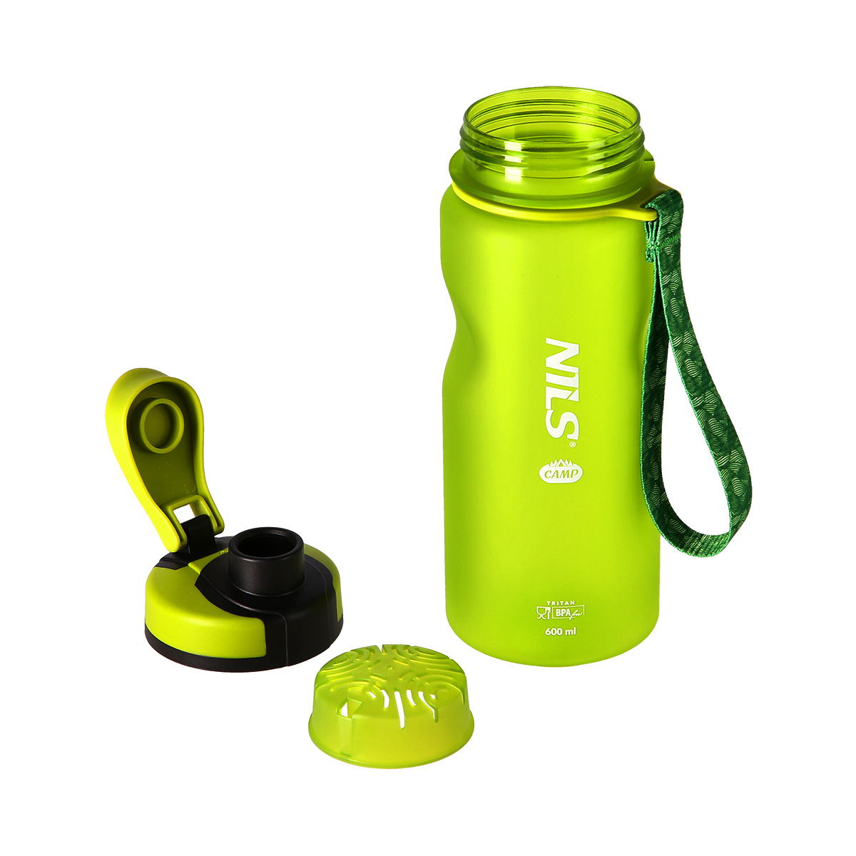 Tritanová láhev na pití NILS Camp NC1740 600 ml zelená