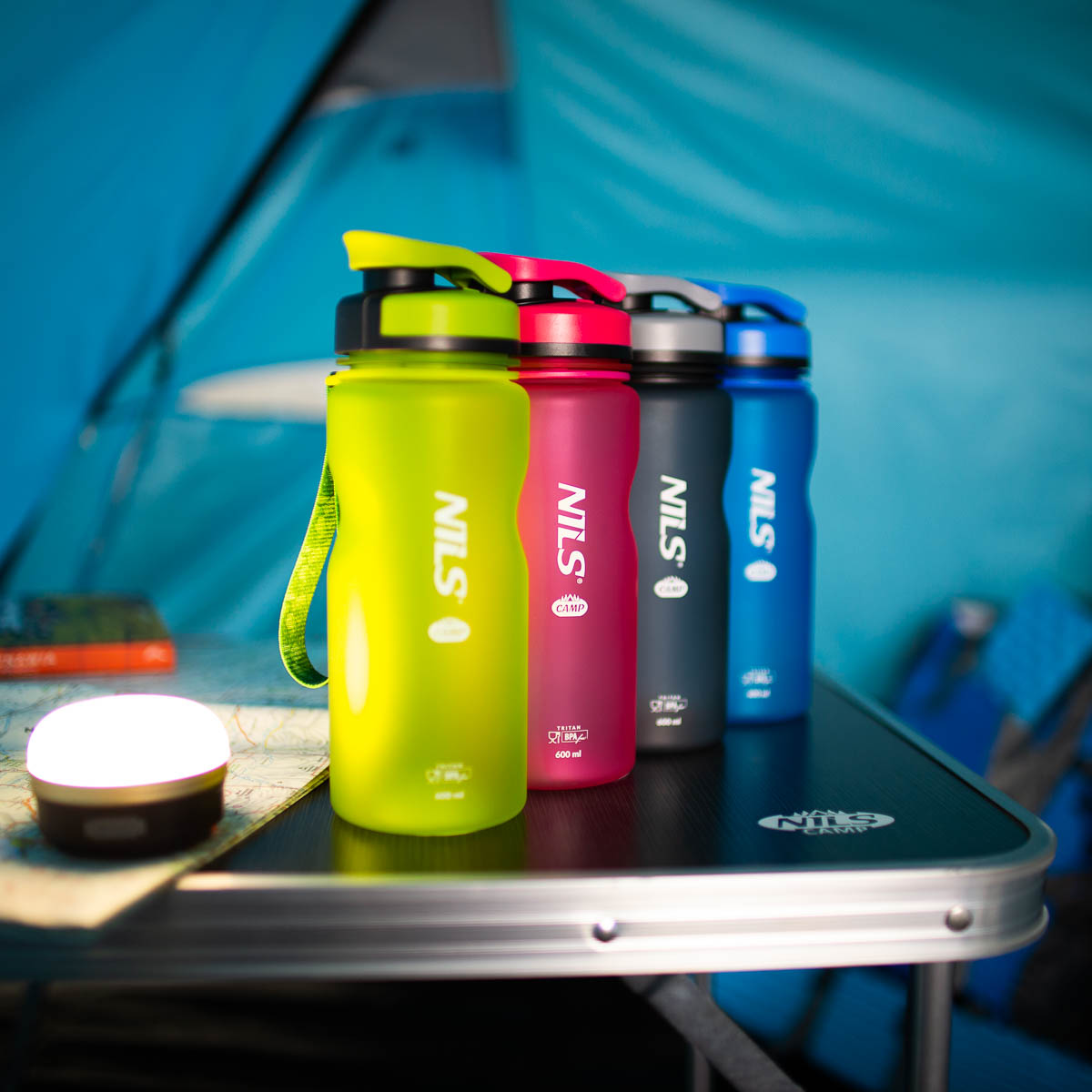 Tritanová láhev na pití NILS Camp NC1740 600 ml zelená