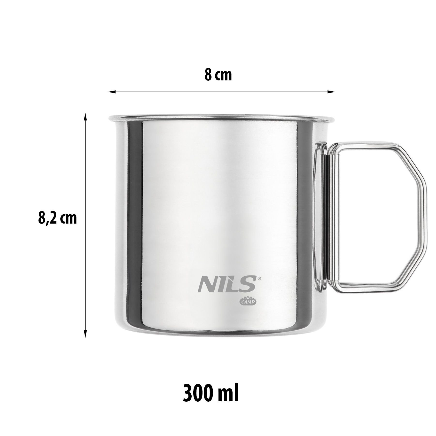Kempingová sada 4 hrnků NILS Camp NC1762
