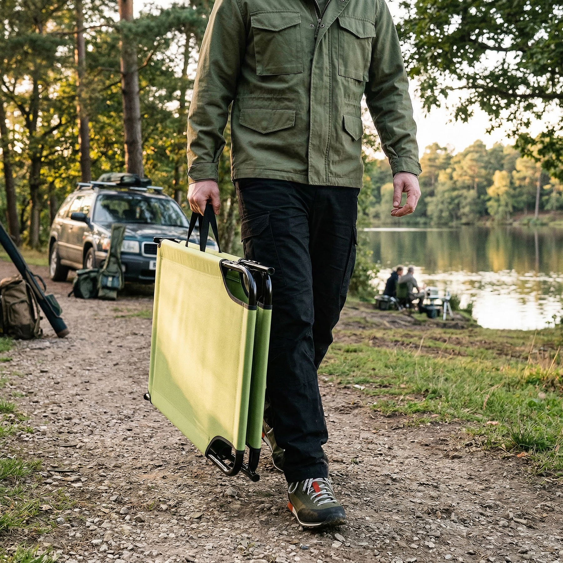 Skládací lehátko NILS Camp NC3026 zelené