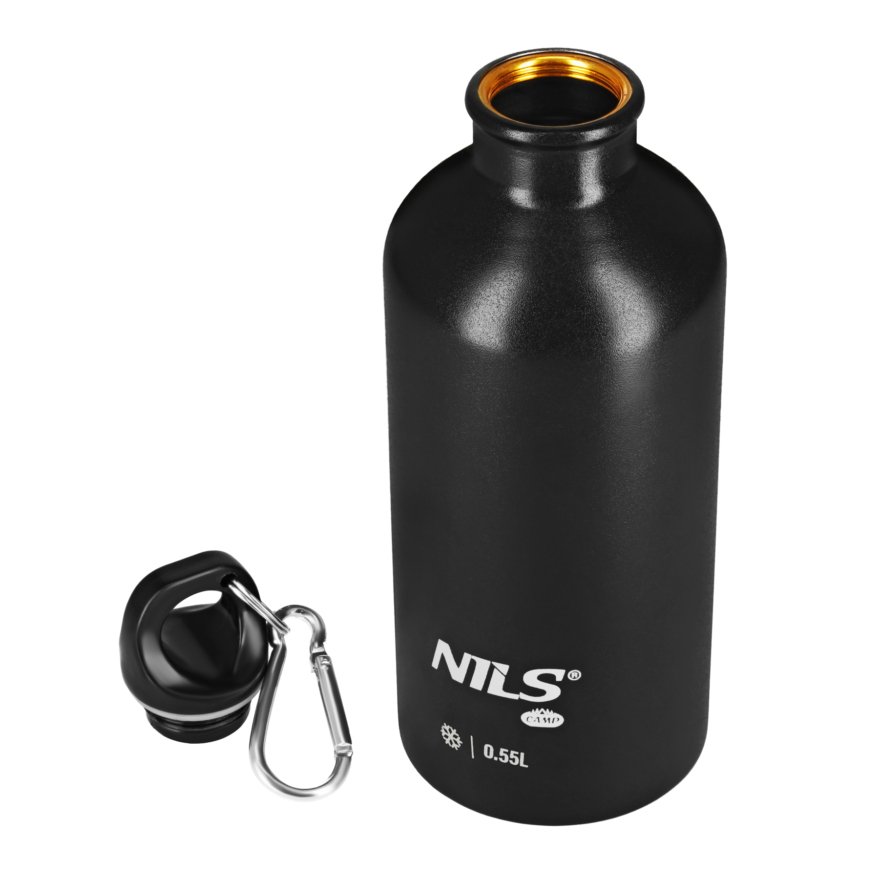Nerezová turistická láhev NILS Camp NC3801 černá 500 ml
