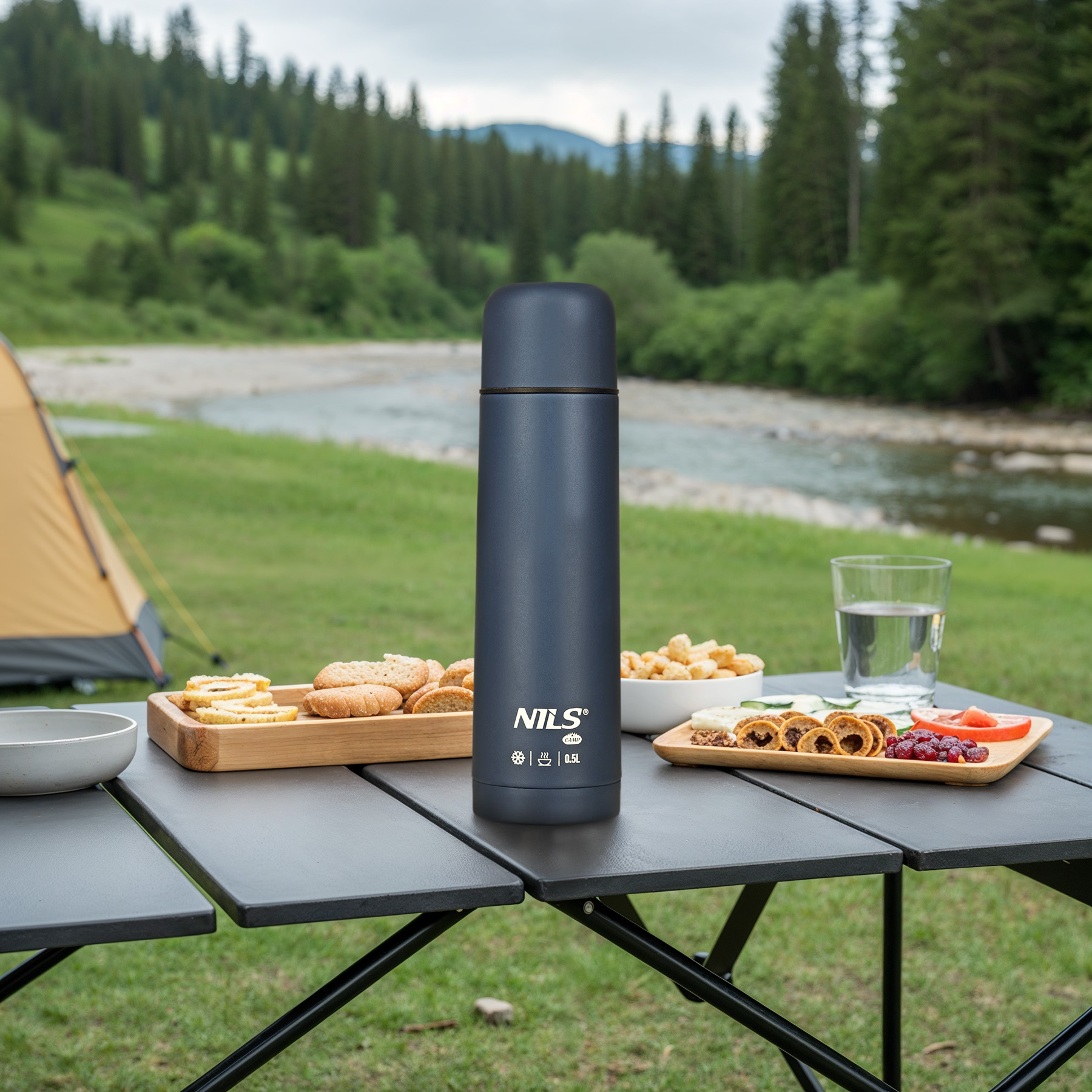 Termoska NILS Camp NC3803 modrá 500 ml