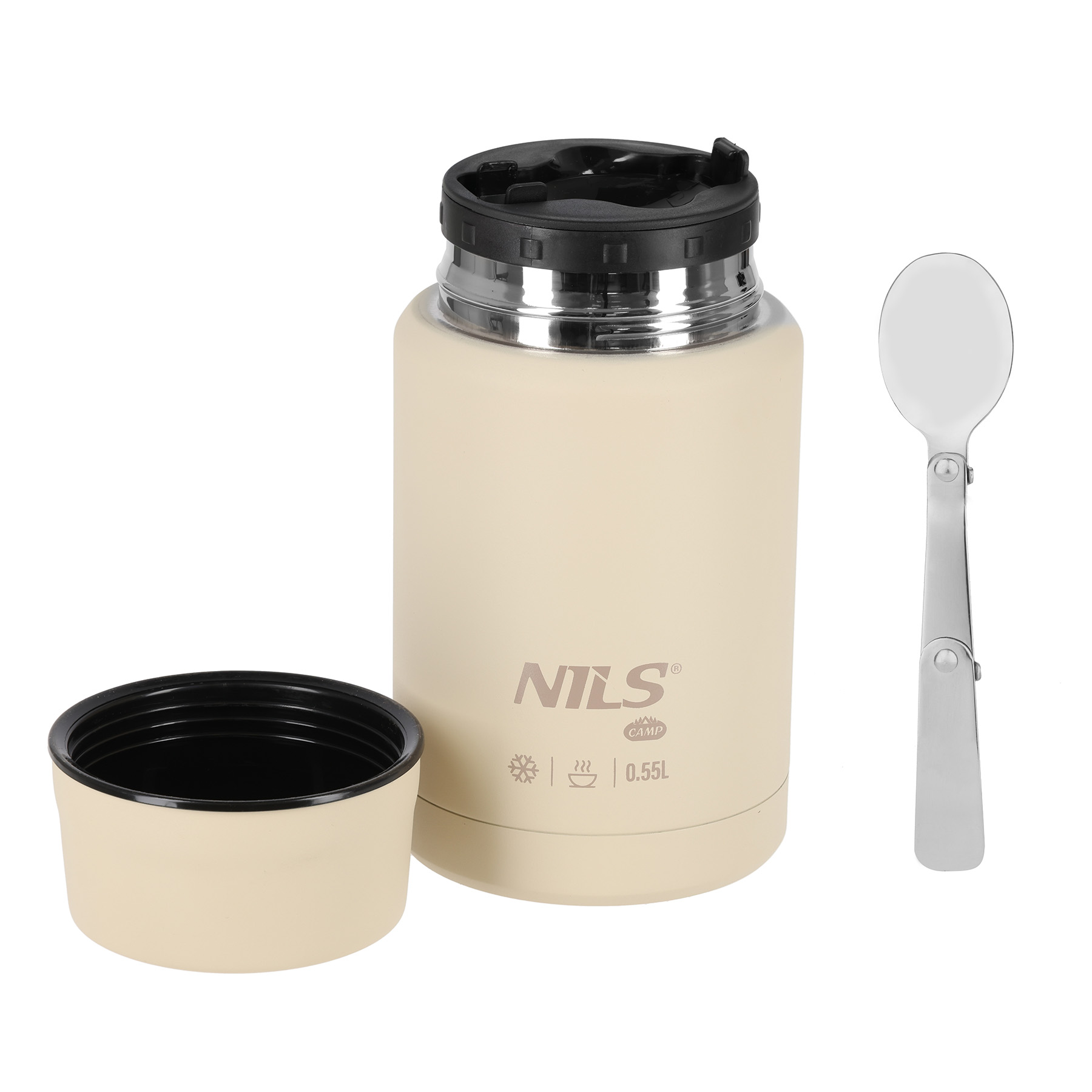 Termoska na jídlo NILS Camp NC3807 béžová 550 ml